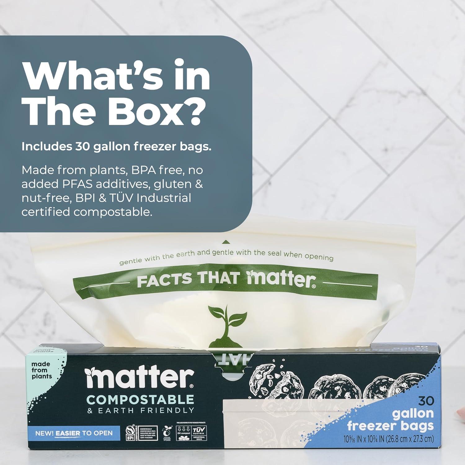 Bolsas de Congelador Compostables Matter 30 Unidades 1 Galón