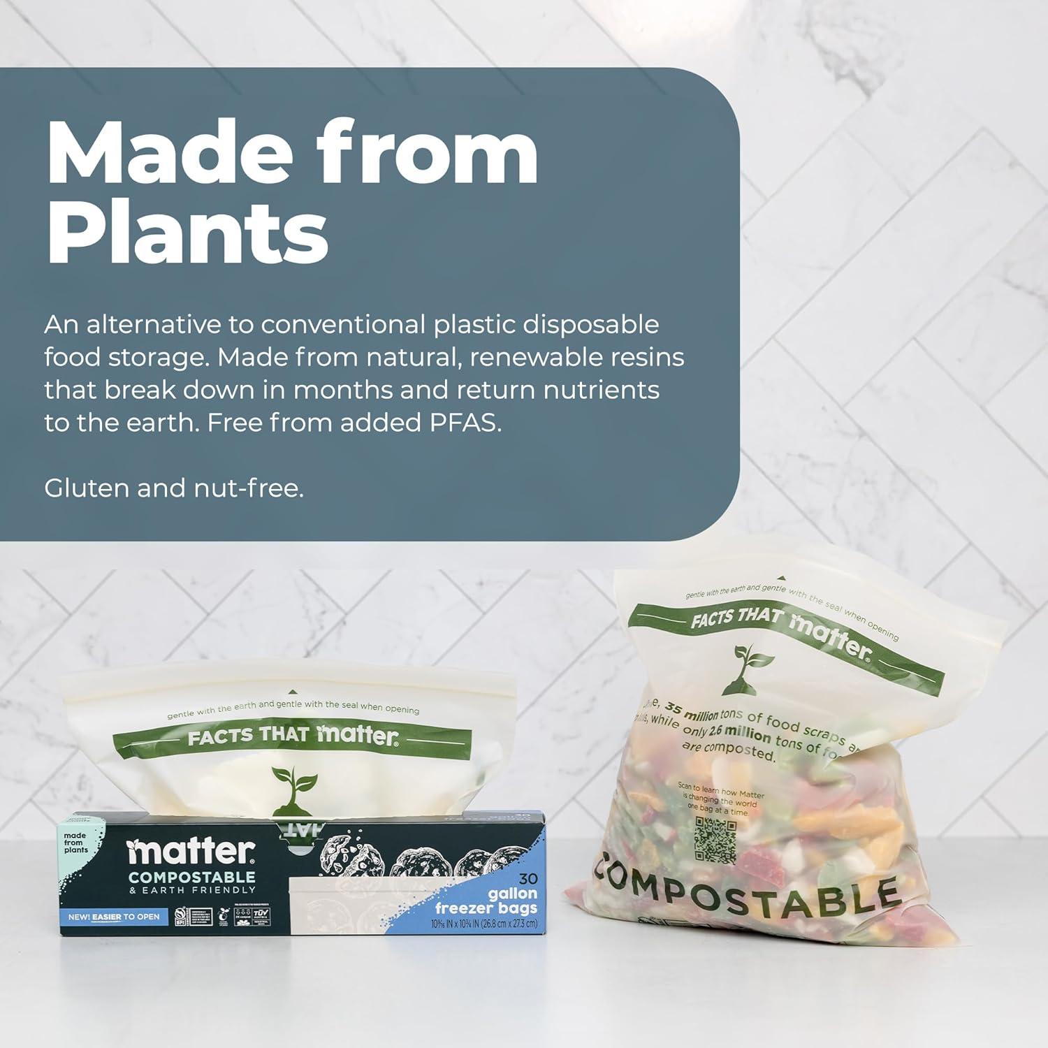 Bolsas de Congelador Compostables Matter 30 Unidades 1 Galón