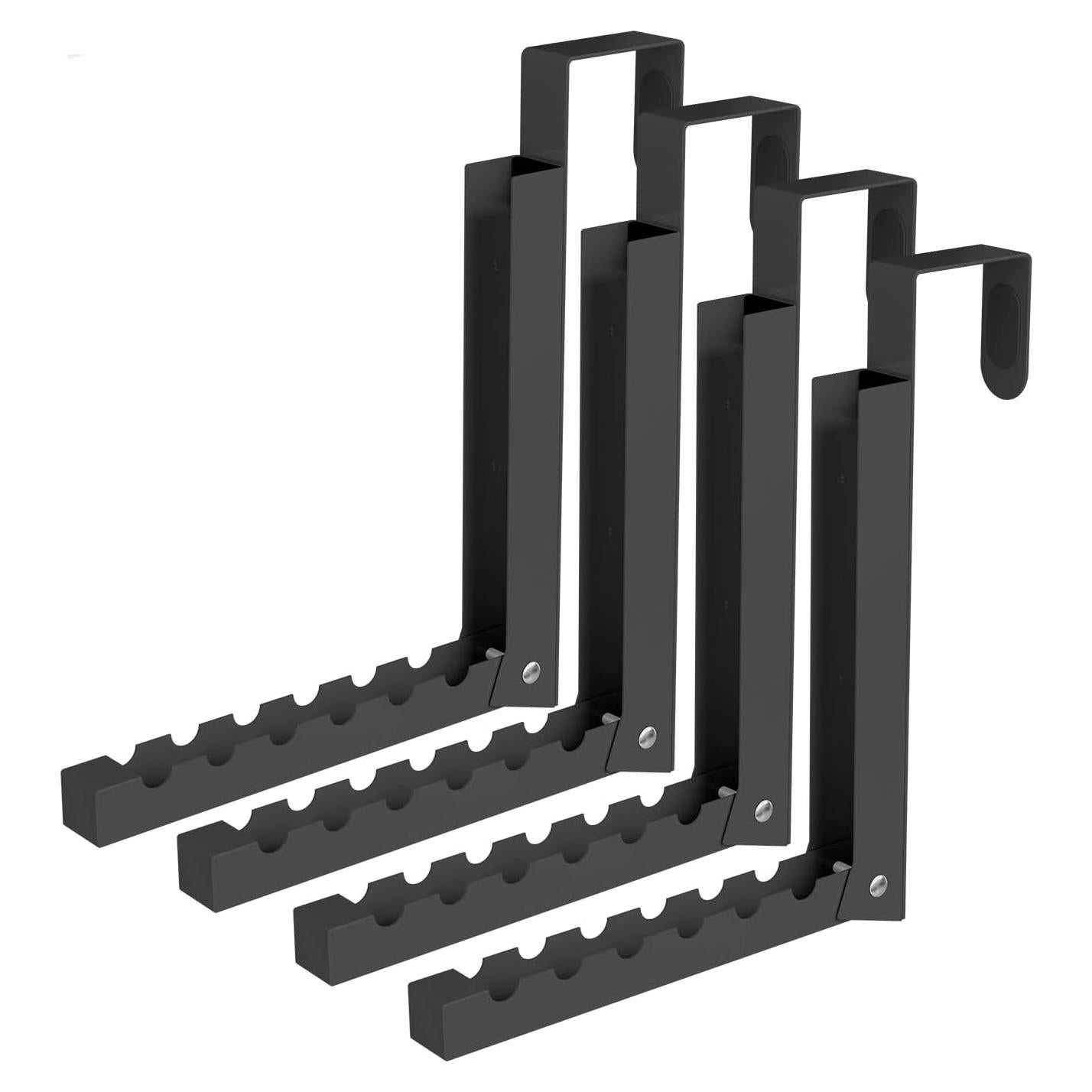 Perchero de Puerta Plegable ZMBESUP 6 Ganchos Negro