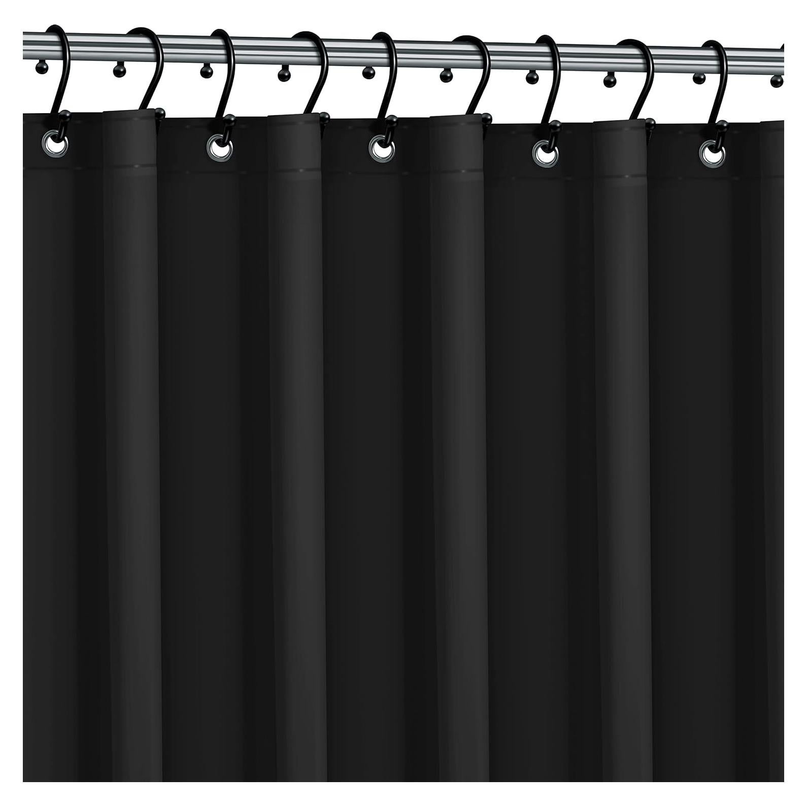 Forro de Ducha Colección Italiana 182.5x182.5cm Negro PEVA