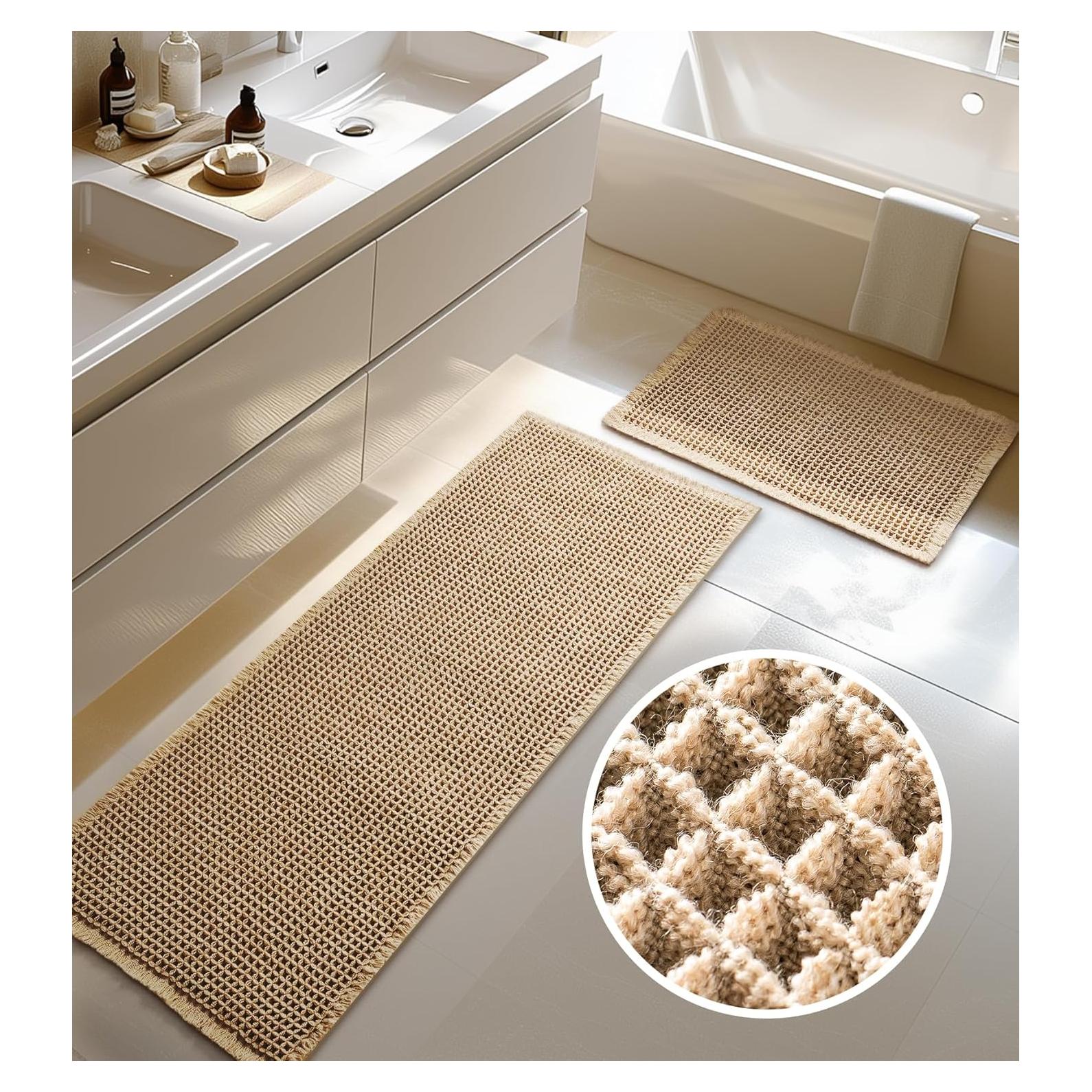 Juego de Alfombrillas de Baño Antideslizantes Furicher 2 Piezas