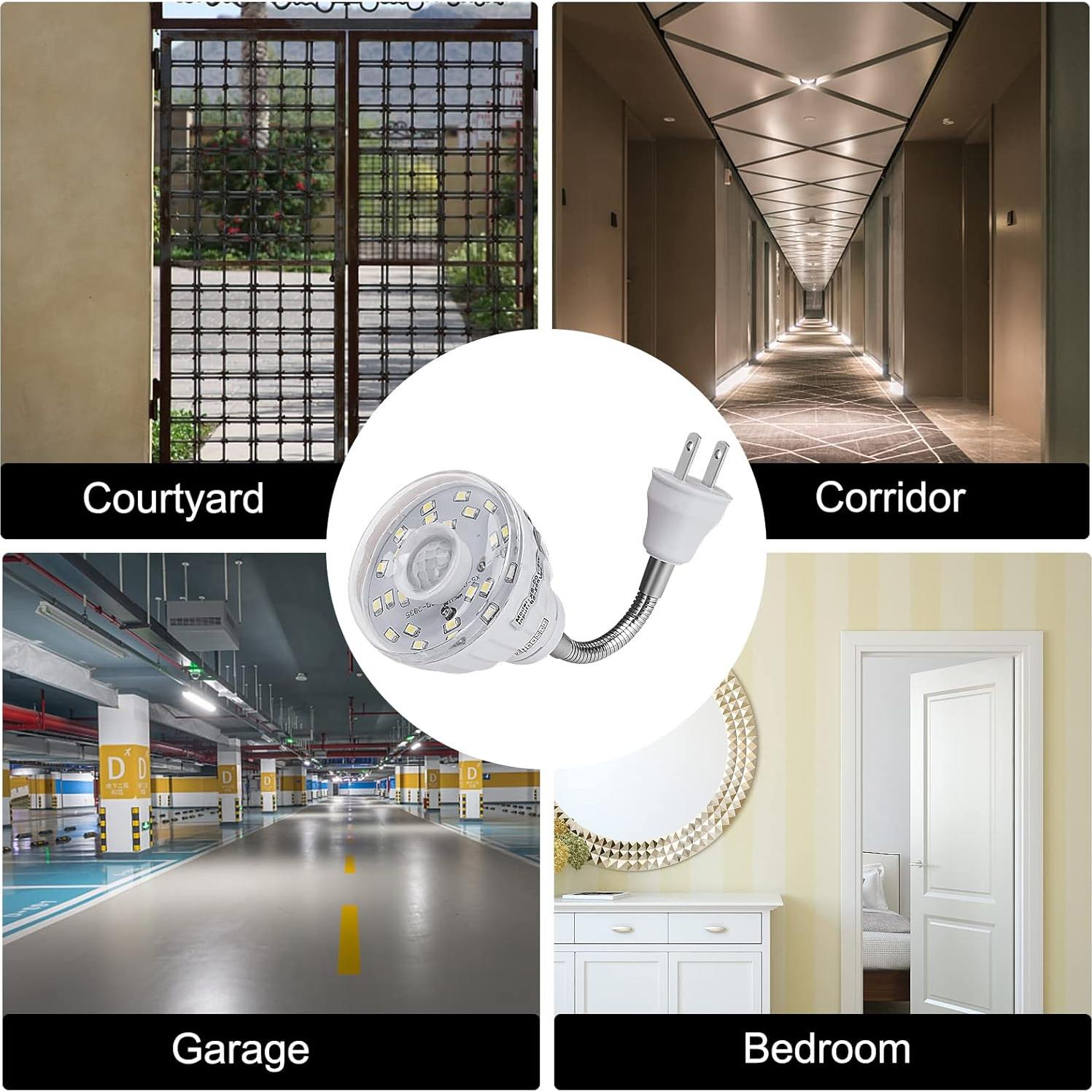 Luz Nocturna LED con Sensor de Movimiento DEKELIY 5W 2 Pcs