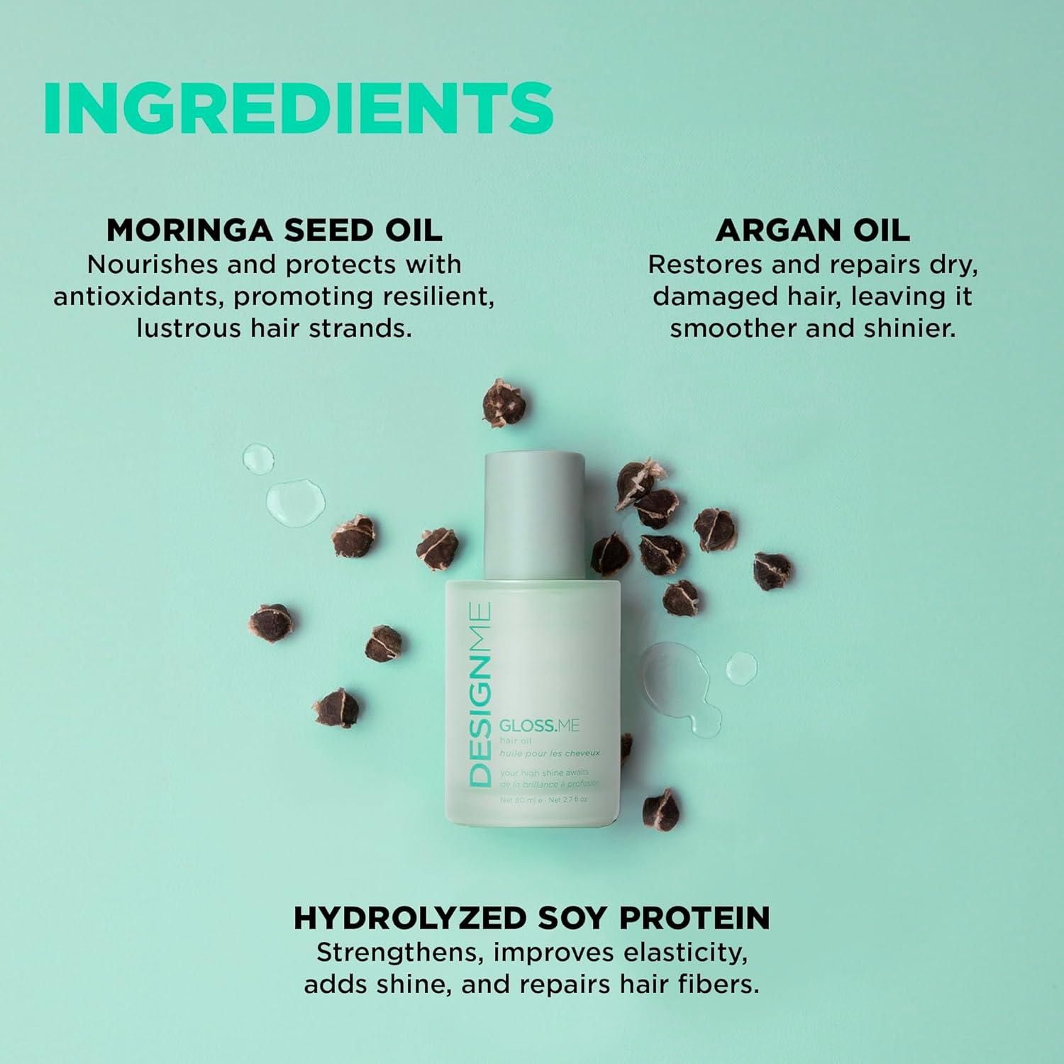 Aceite para Cabello Design.Me GLOSS.ME 29.57 ml Antifrizz