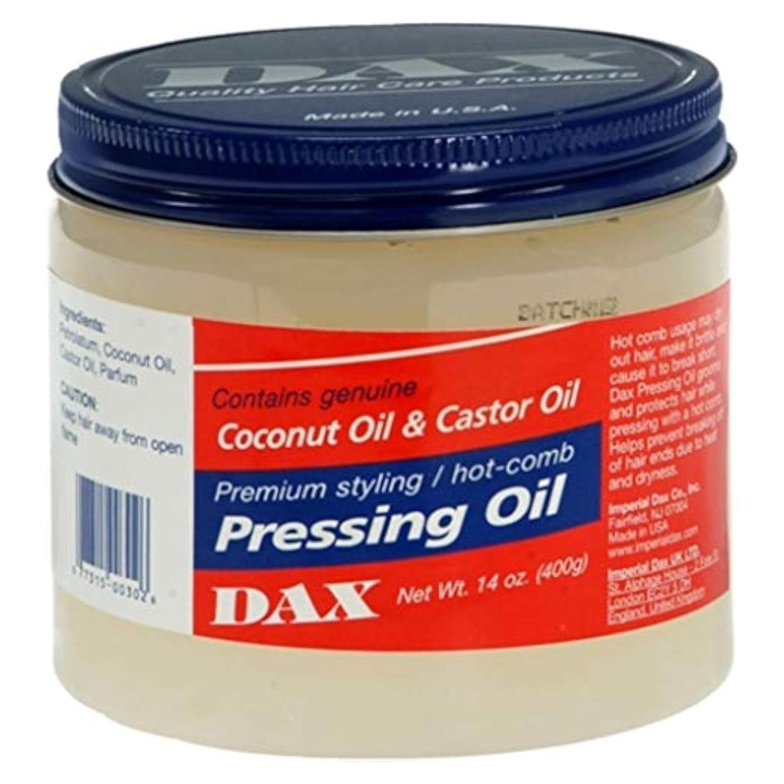 Aceite de Presión DAX para Cabello 398g Sin Fragancia