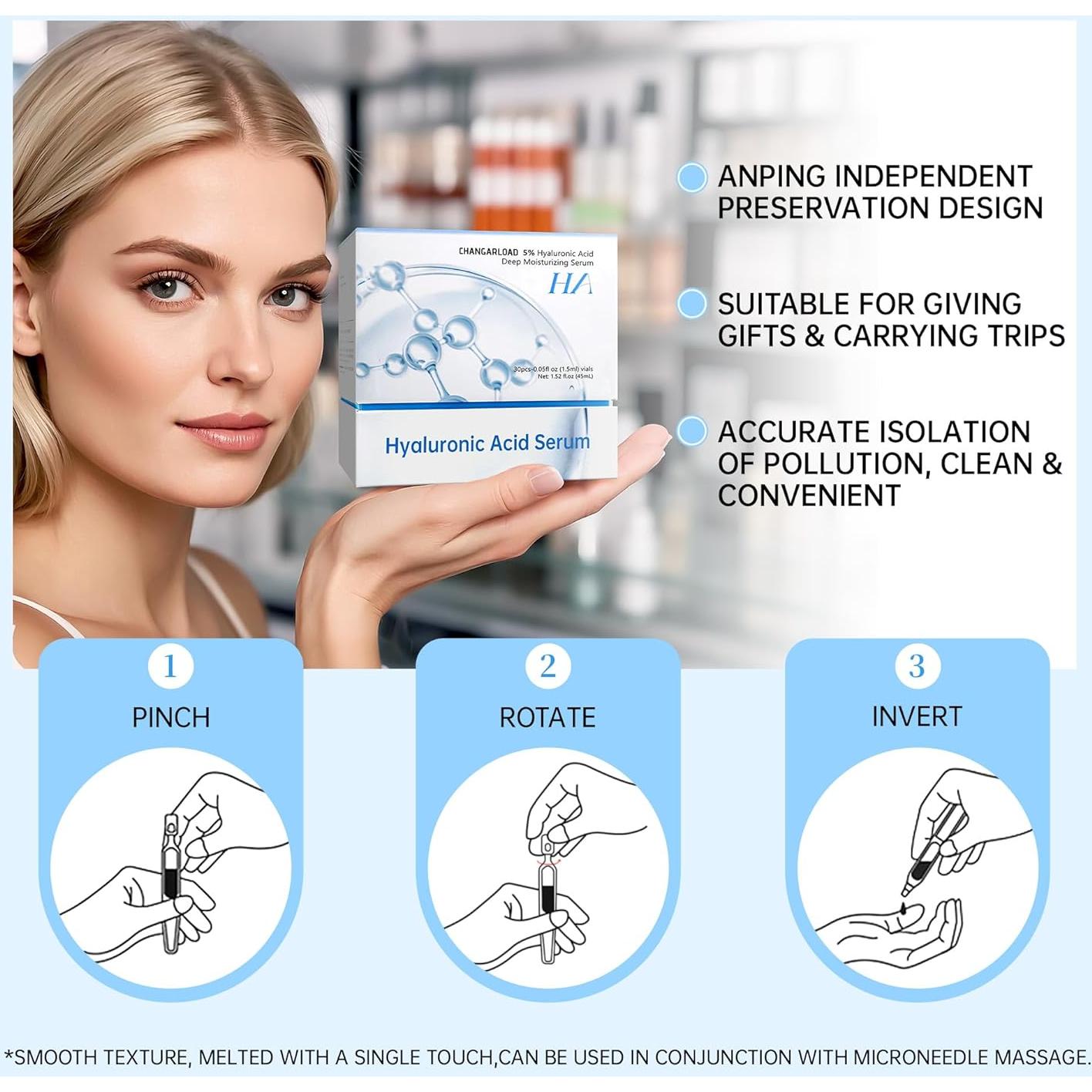 Suero Ultra Hidratante 5% Ácido Hialurónico CHANGARLOAD 30ml