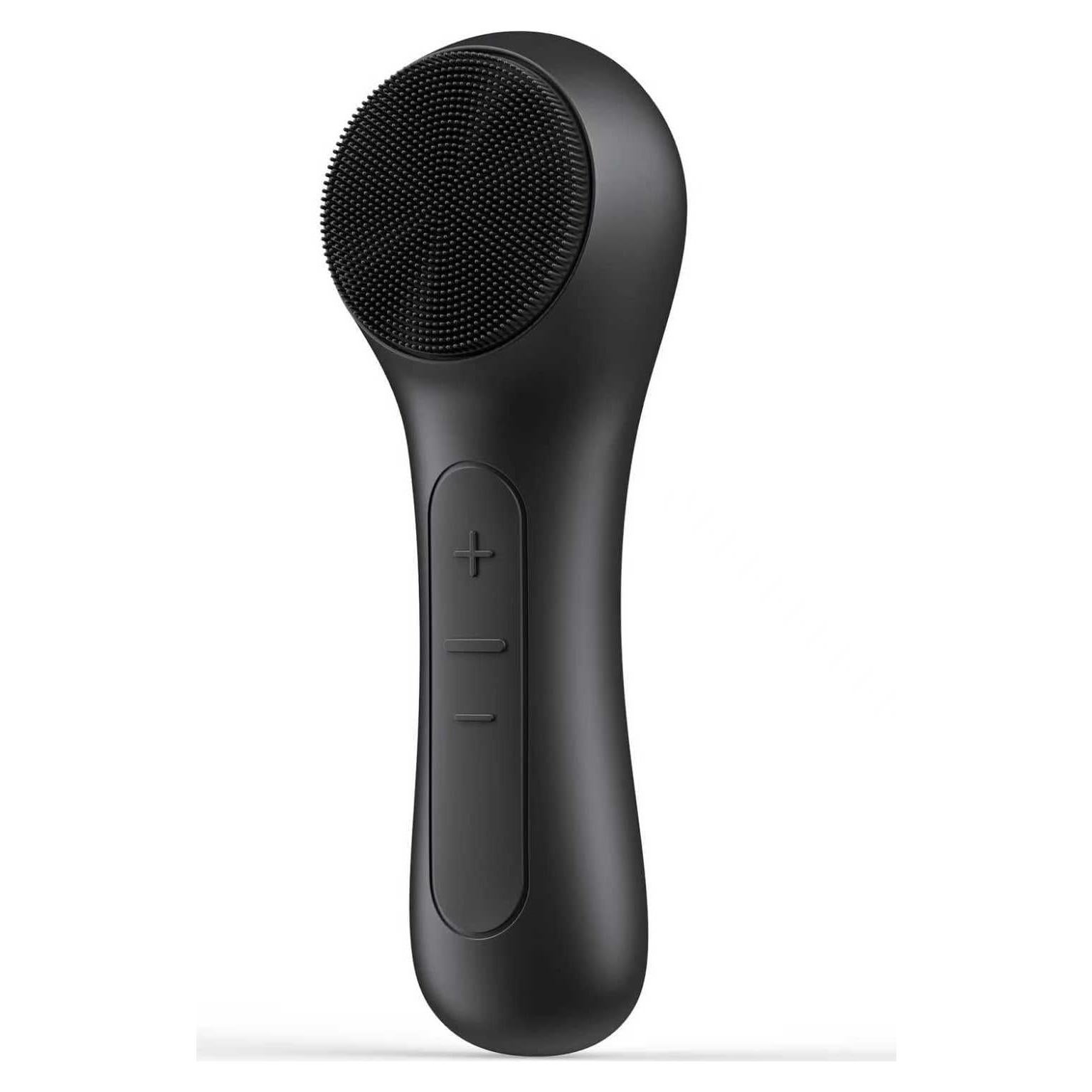 Cepillo Facial Eléctrico Naturwick Negro con Masaje y Espuma