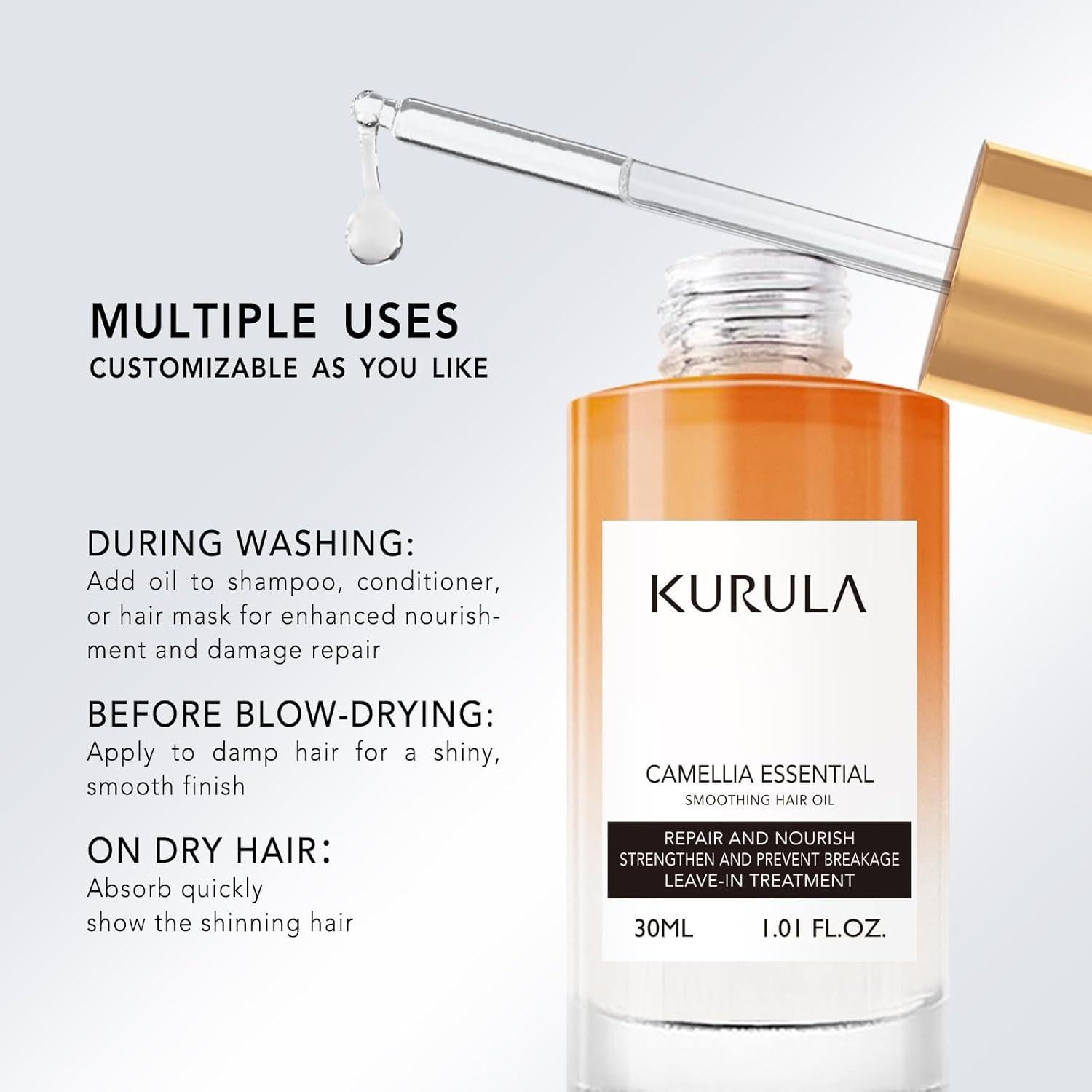 Aceite Hidratante para Cabello Kurula 140g - Brillo y Suavidad