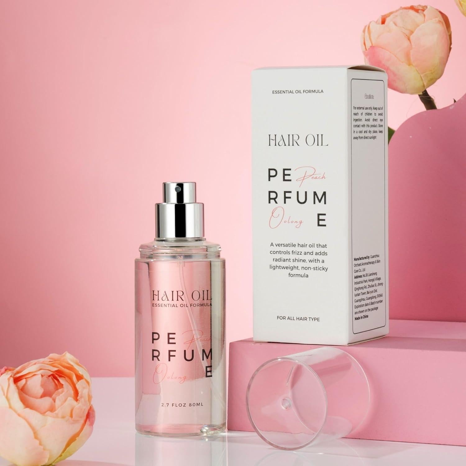 Aceite de Perfume para Cabello Benatu 80 ml - Oolong Durazno