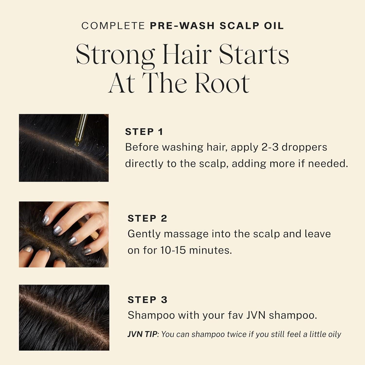 JVN Aceite Pre-Lavado para Cuero Cabelludo 50.3 ml