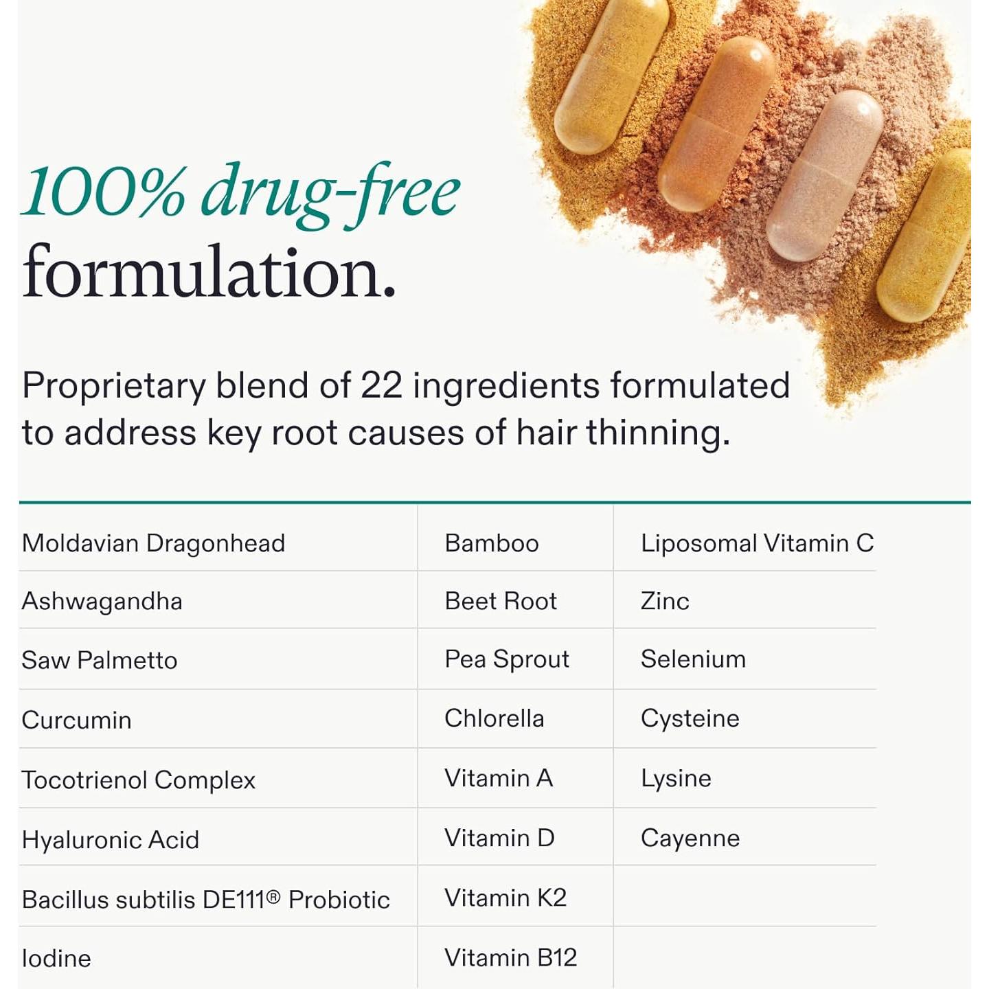 Suplemento Crecimiento Cabello Nutrafol Mujeres 1 Mes 289g