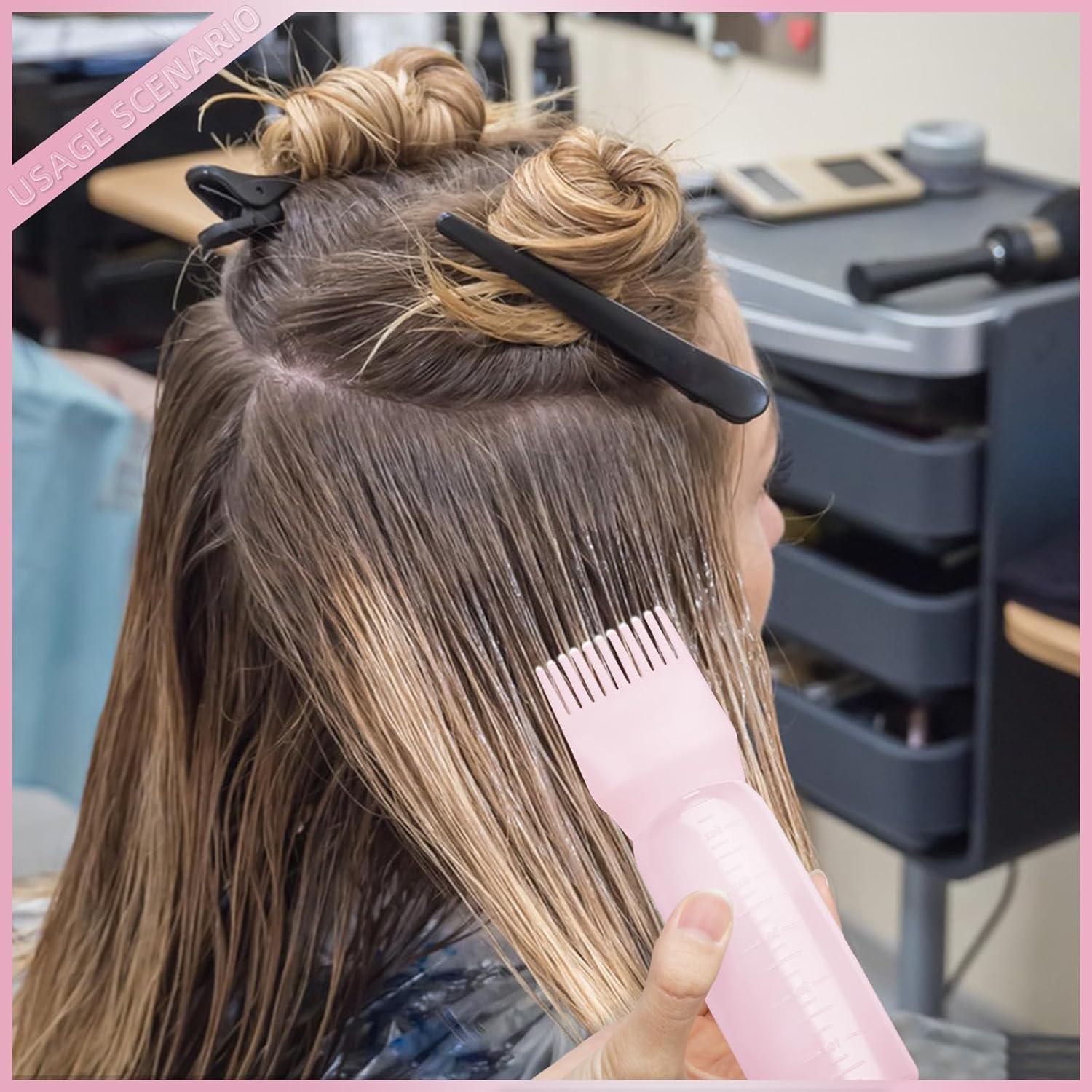 Botella Aplicadora de Peine Raíz BLAAROOM - 2 Piezas Rosa