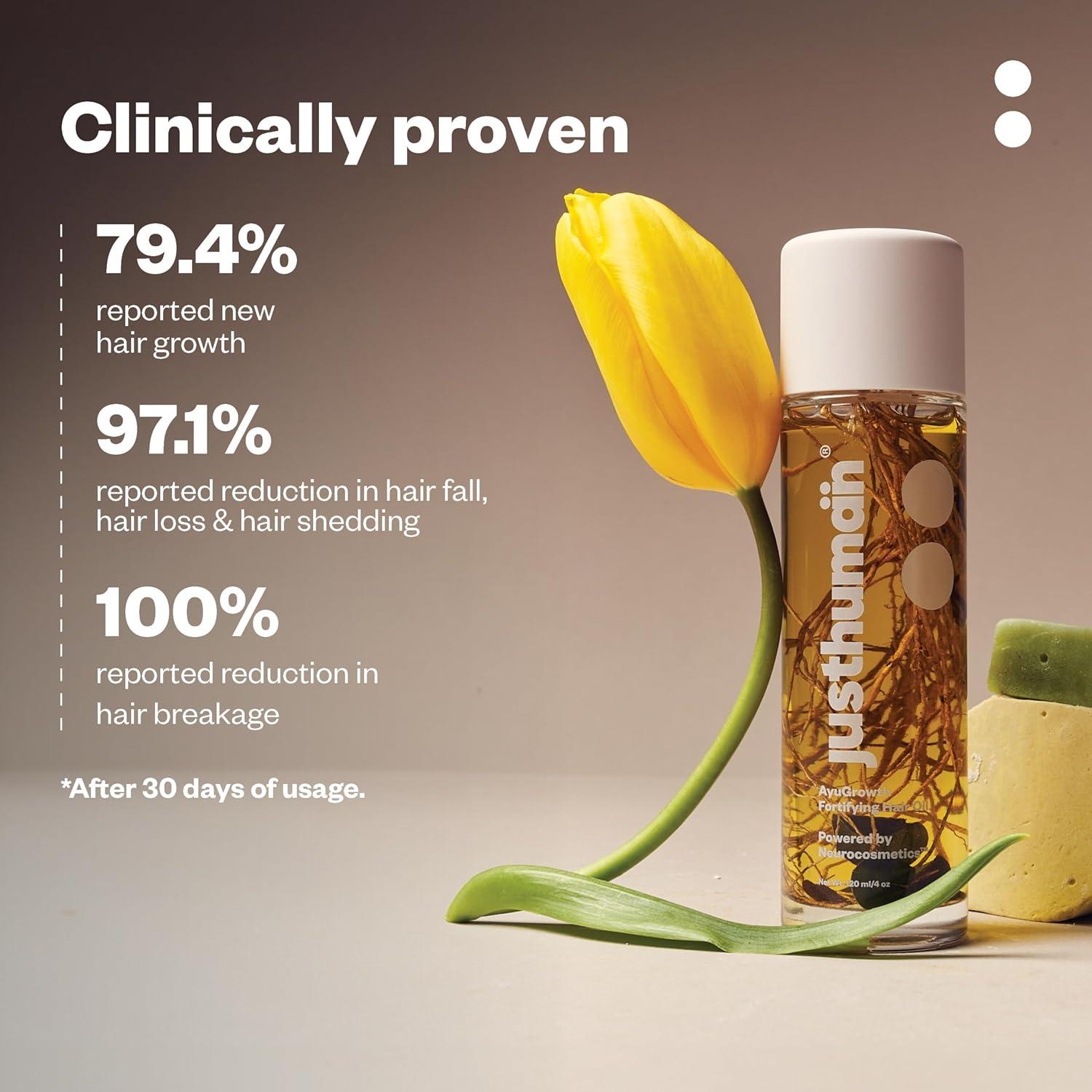 Aceite Fortificante para el Cabello JustHuman AyuGrowth 120g