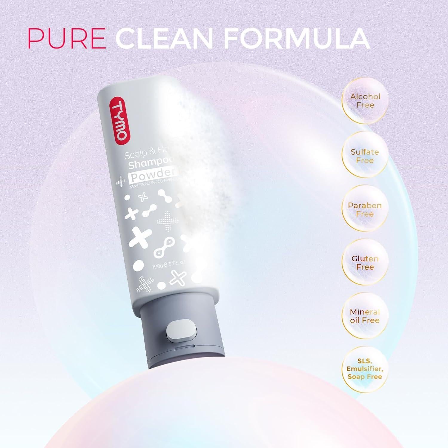 Champú en Polvo Anticaspa TYMO 99.2 g + Spray Aceite Argán 600 ml