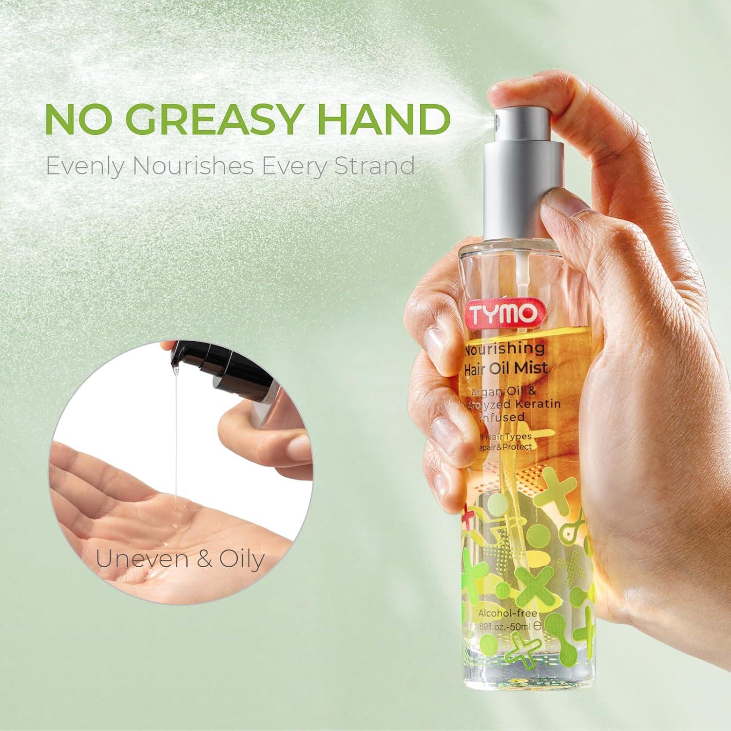 Champú en Polvo Anticaspa TYMO 99.2 g + Spray Aceite Argán 600 ml