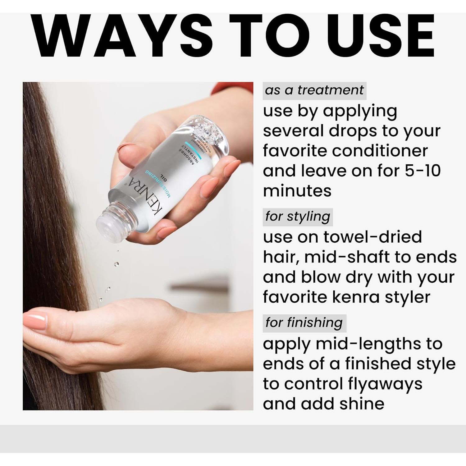 Aceite Hidratante Kenra 76.5 ml | Protección Térmica y Brillo