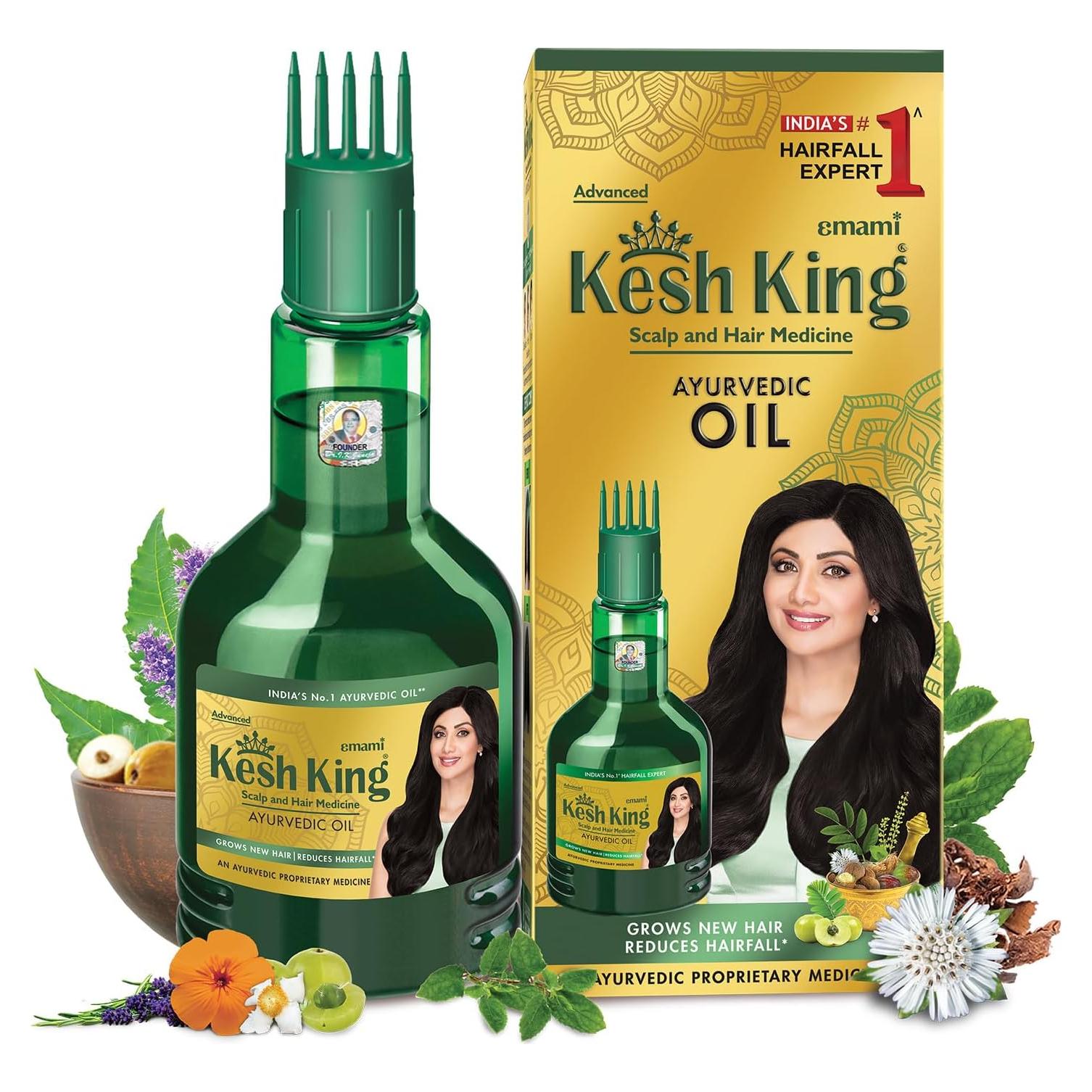 Aceite Capilar Ayurvédico Kesh King 300ml - Crecimiento y Fortalecimiento