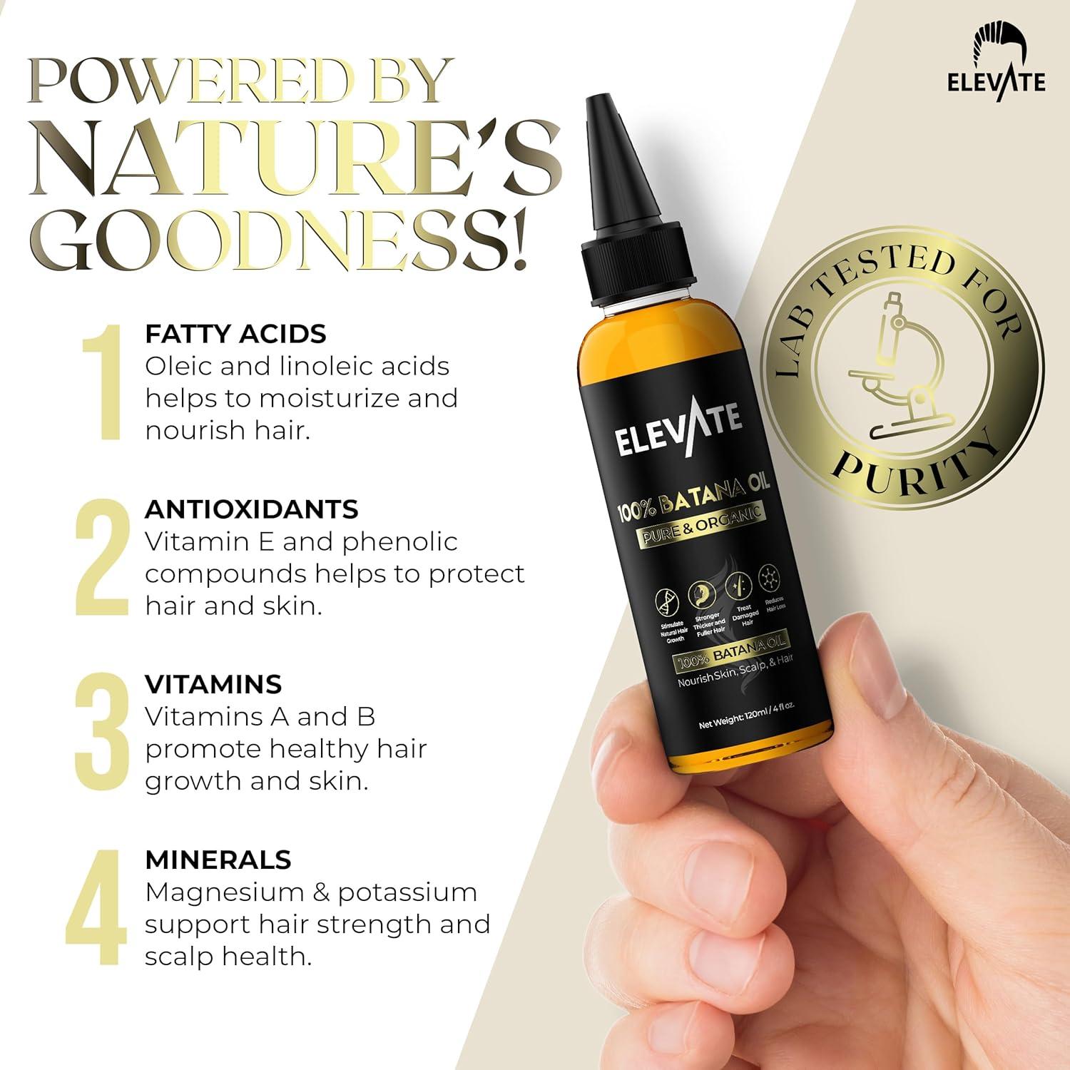 Aceite de Batana Elevate 118ml - 100% Puro y Natural