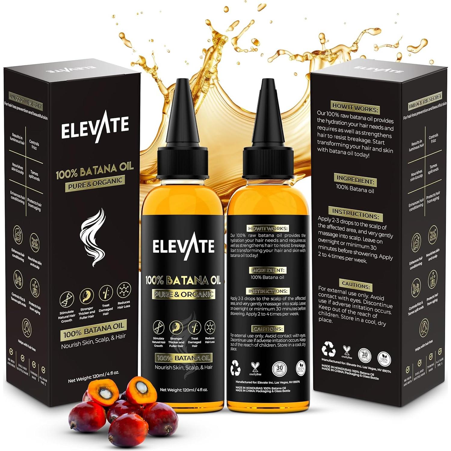 Aceite de Batana Elevate 118ml - 100% Puro y Natural