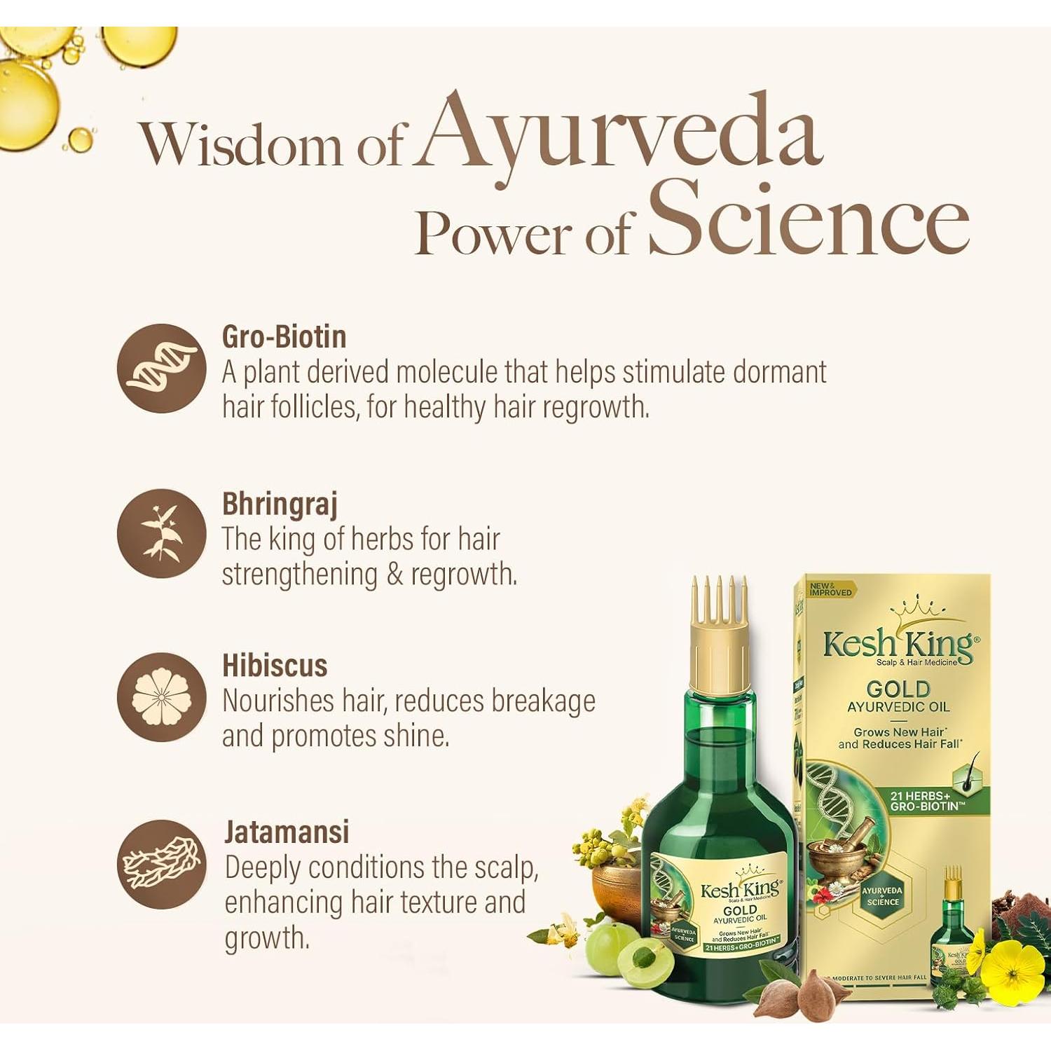 Aceite Capilar Ayurvédico Kesh King 100ml - Bhringraj y Amla