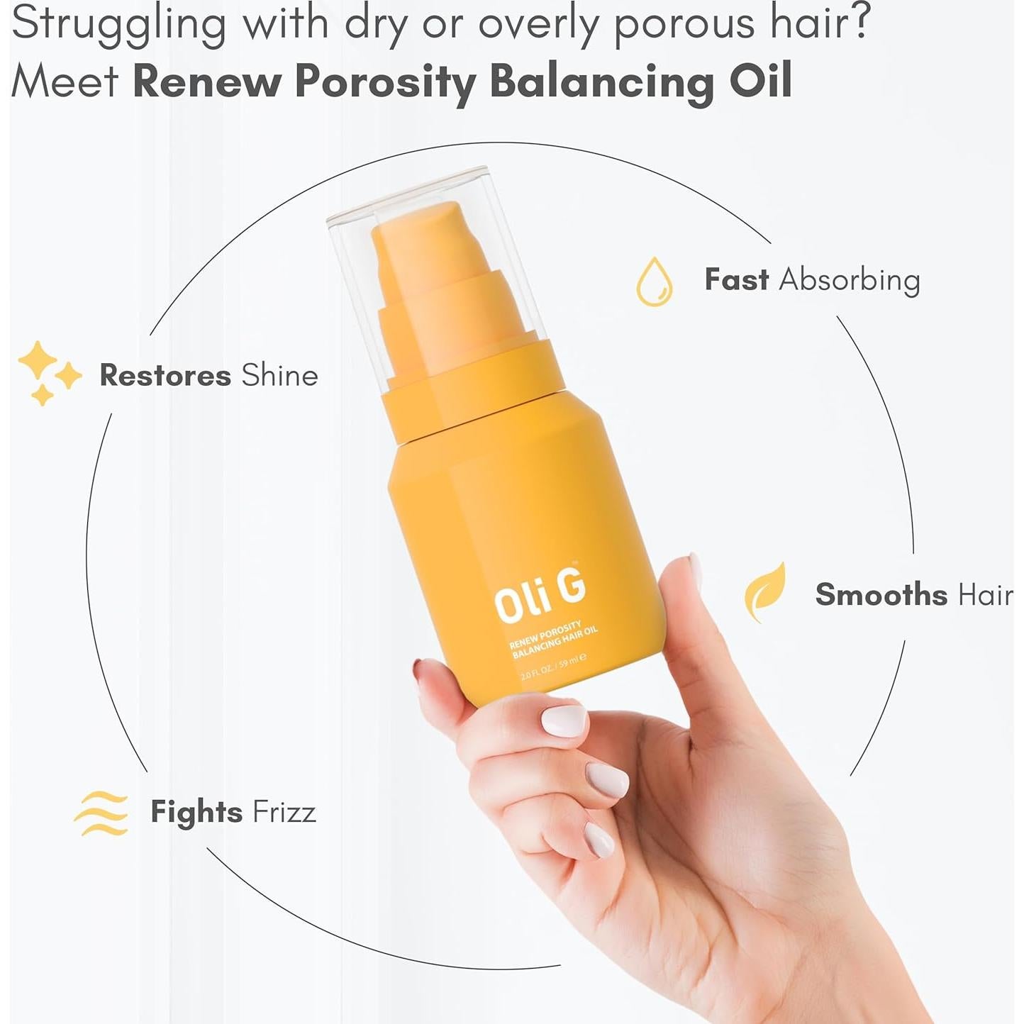 Aceite Equilibrante de Porosidad Oli G 59ml - Control Frizz y Brillo