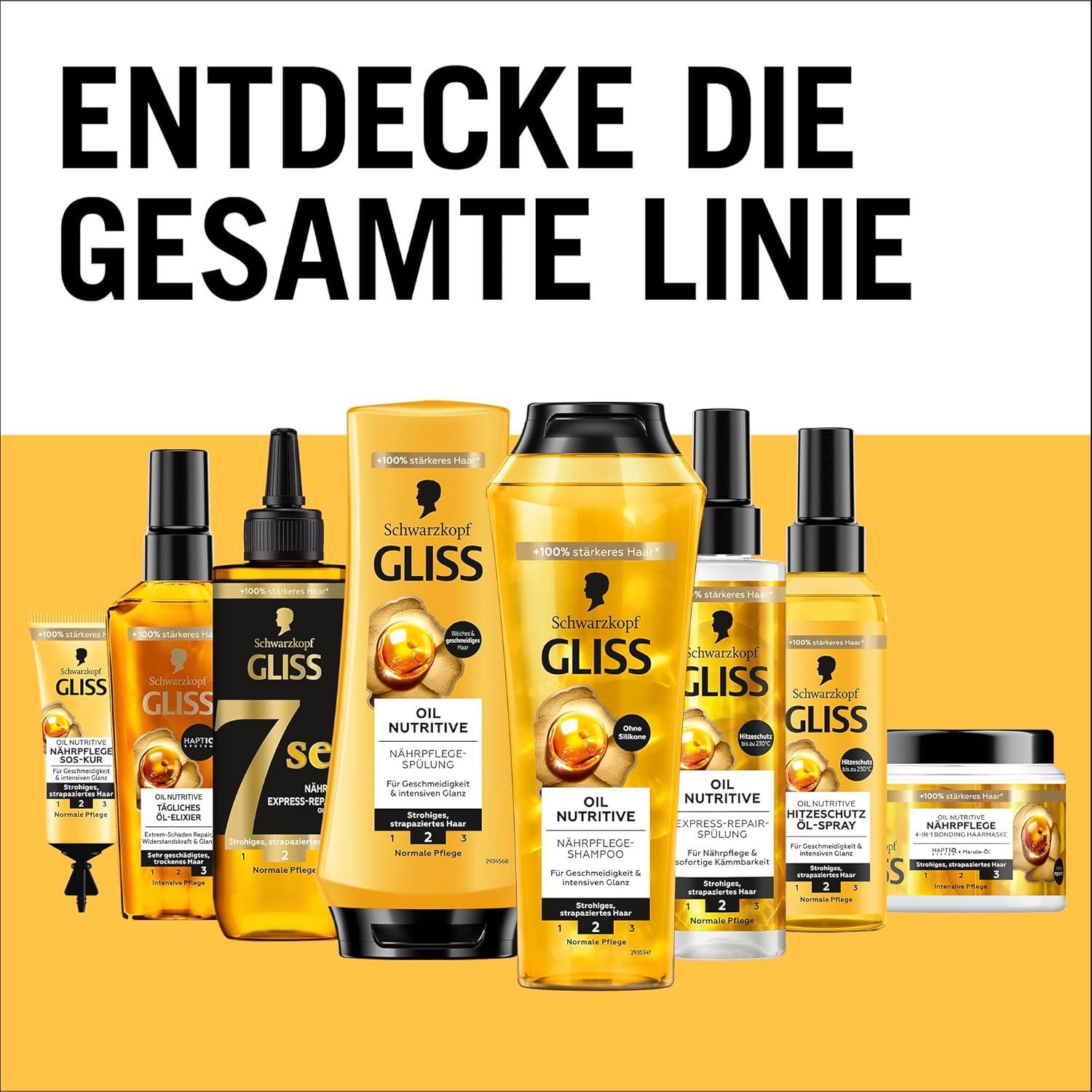 Elixir de Aceite Gliss Kur 75 ml - Nutre Cabello Seco con Argán