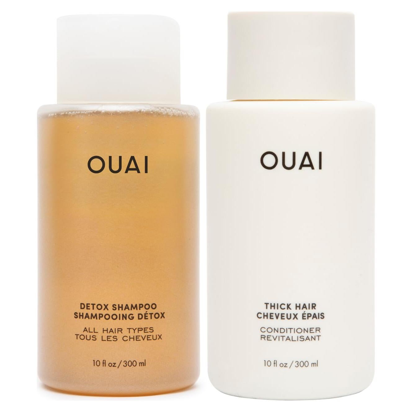 Champú y Acondicionador OUAI para Cabello Grueso - Hidratación