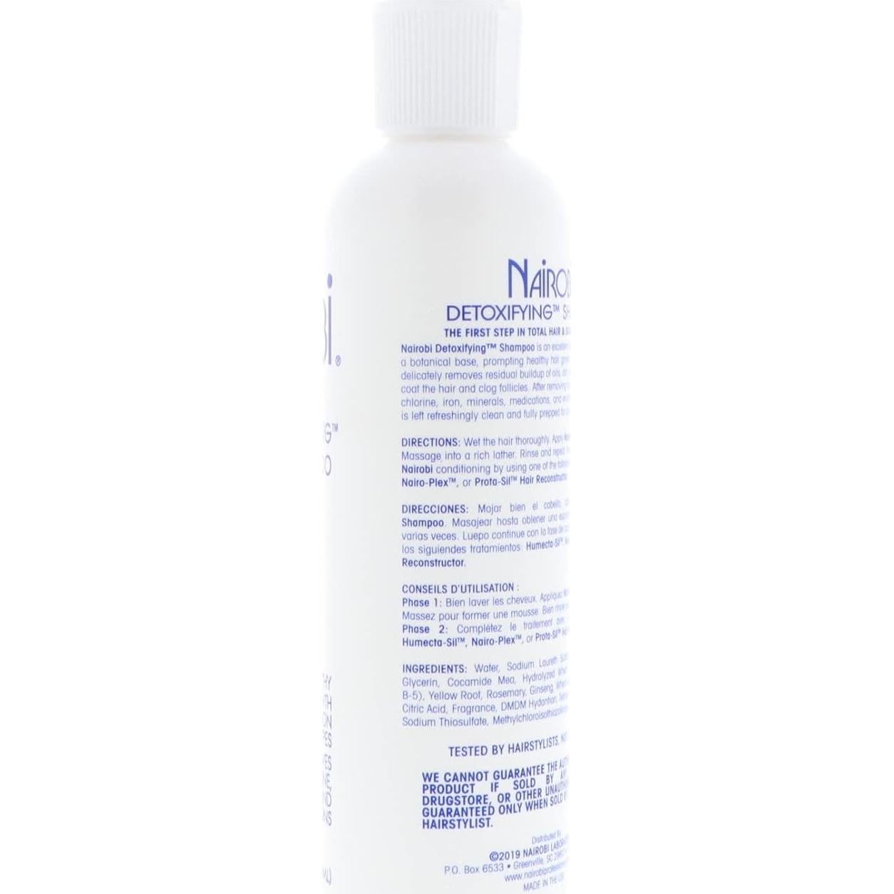 Champú Desintoxicante Nairobi Unisex 227g para Cabello Normal