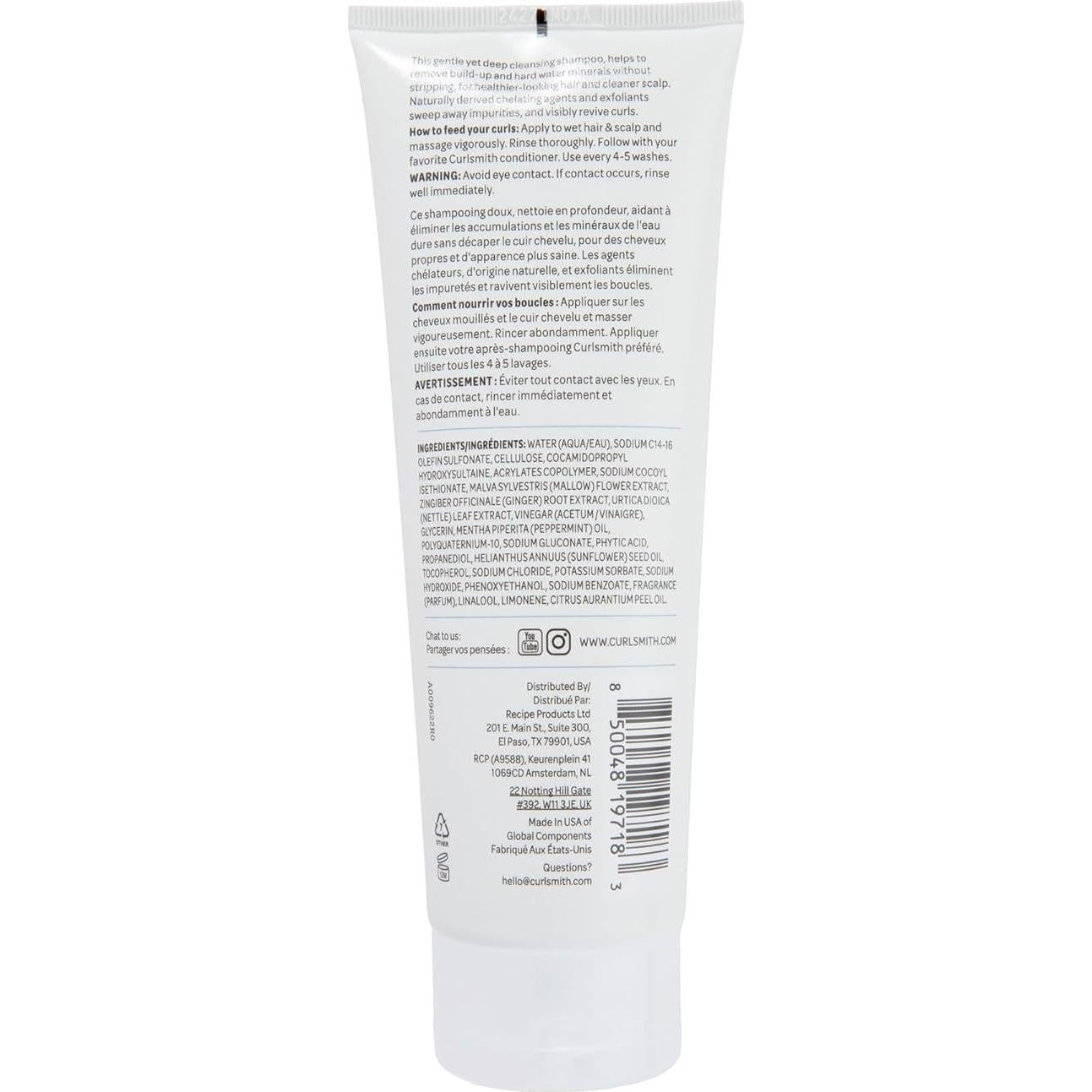 Champú Detox CURLSMITH 226g - Aclarador para Todo Cabello