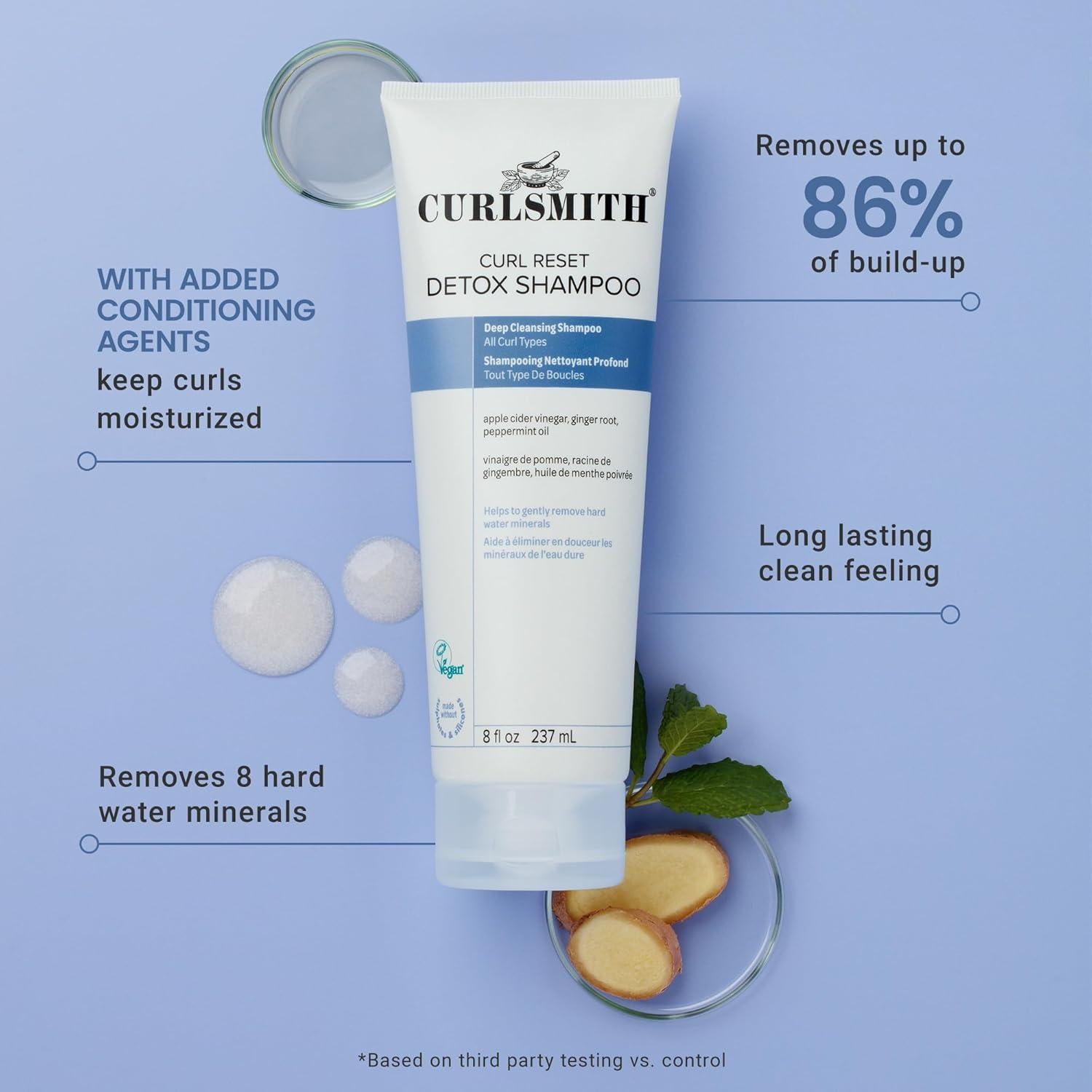 Champú Detox CURLSMITH 226g - Aclarador para Todo Cabello