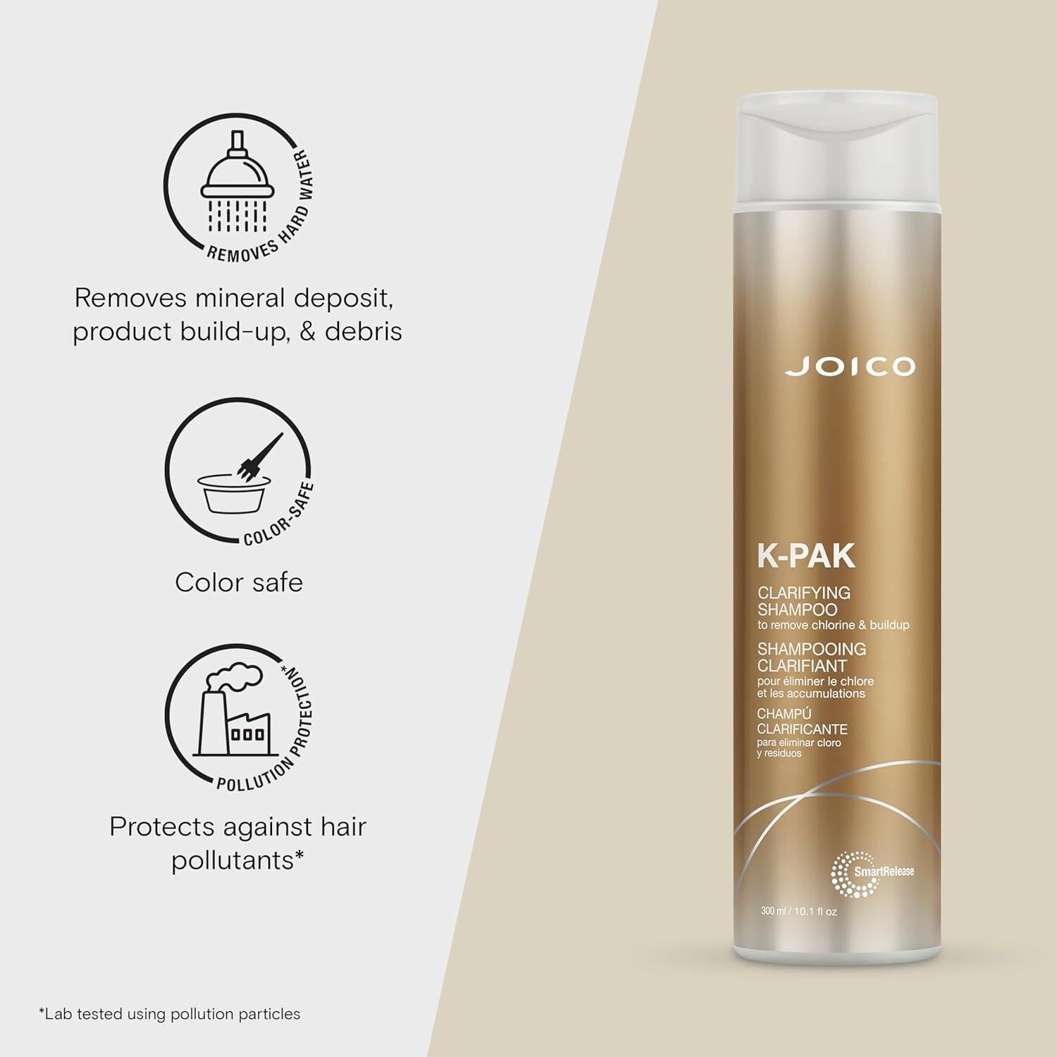Champú Clarificante Diario Joico K-PAK 300ml - Brillo y Reparación