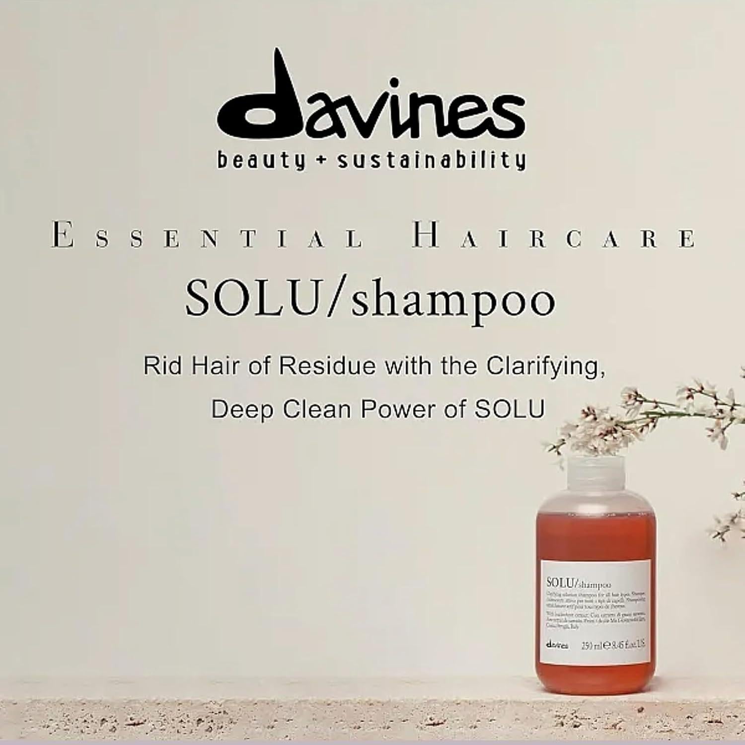 Champú Davines SOLU 250 ml - Aclarador y Refrescante