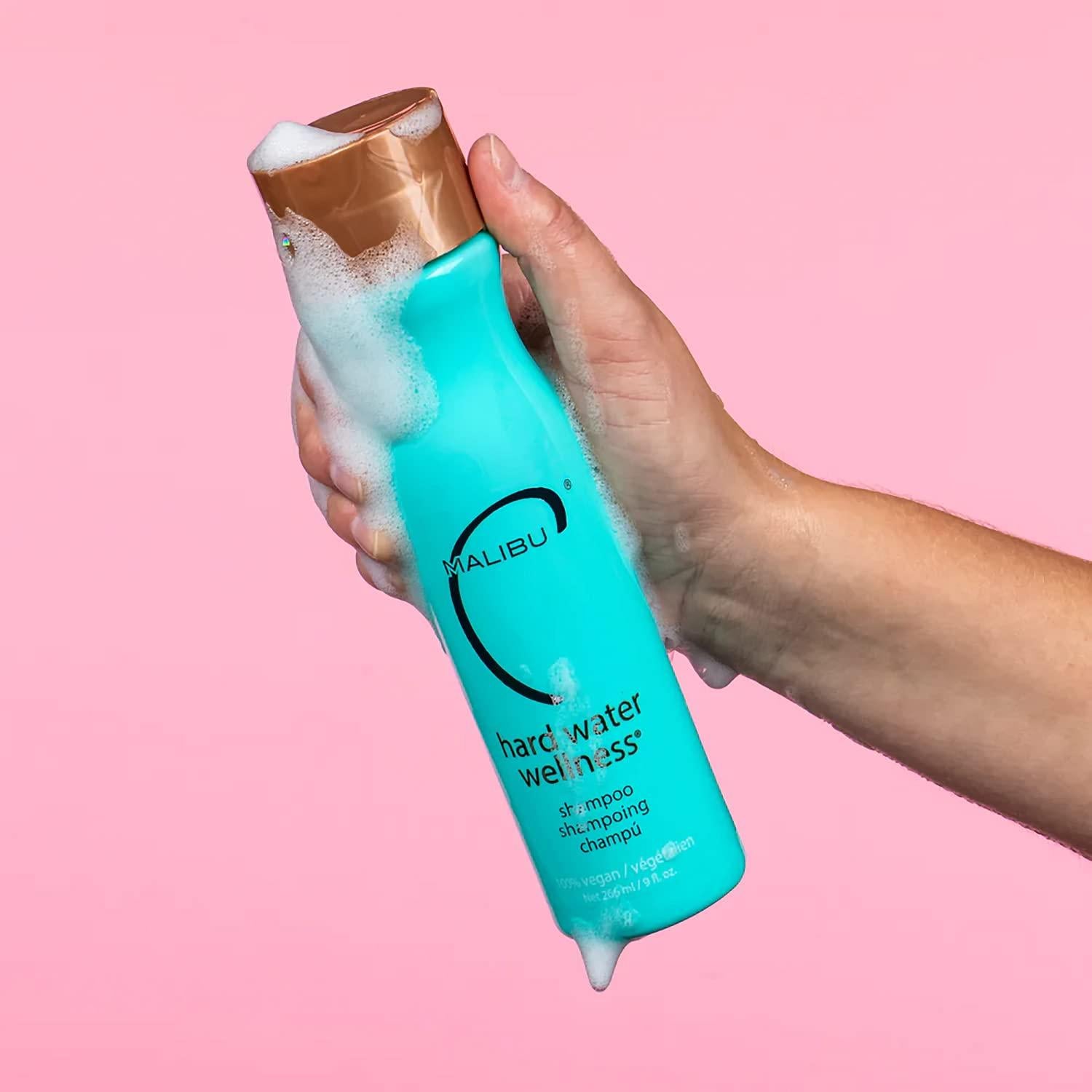 Champú Malibu C Hard Water Wellness 266 ml - Hidratante sin sulfatos