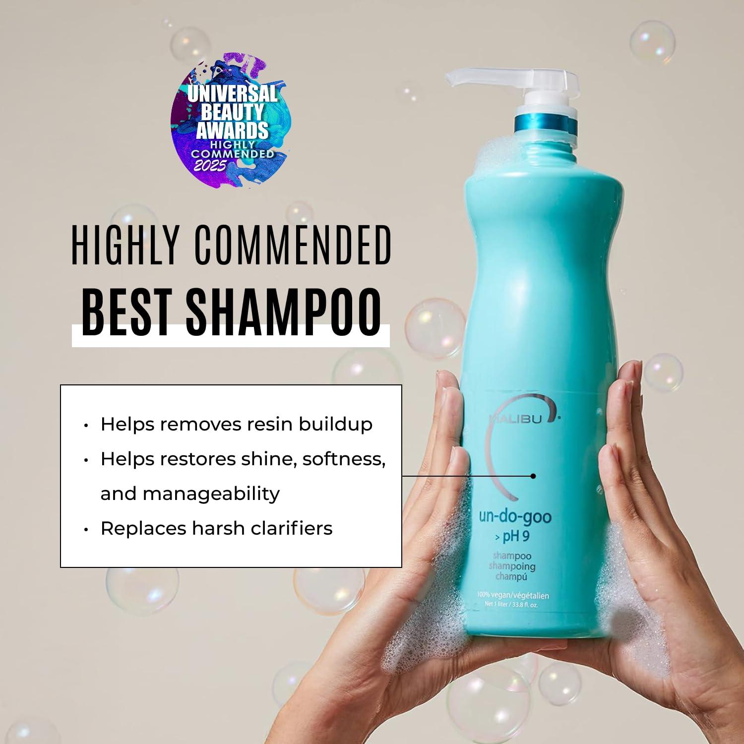 Champú Aclarador Malibu C 1000ml - Sin Sulfatos, Brillo Restaurador