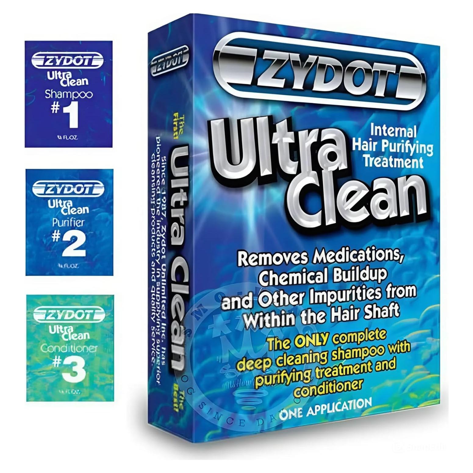 Kit de Desintoxicación Capilar Zydot Ultra Clean 89 ml 3 Pasos