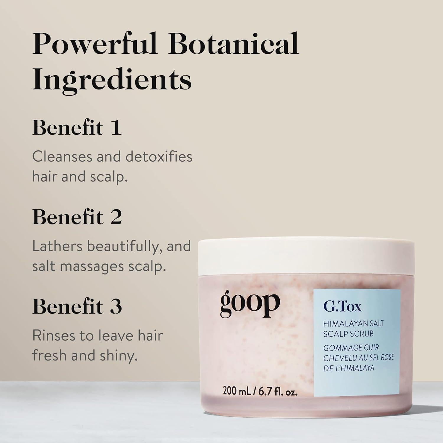 Exfoliante para Cuero Cabelludo goop 198.4 ml Sal del Himalaya