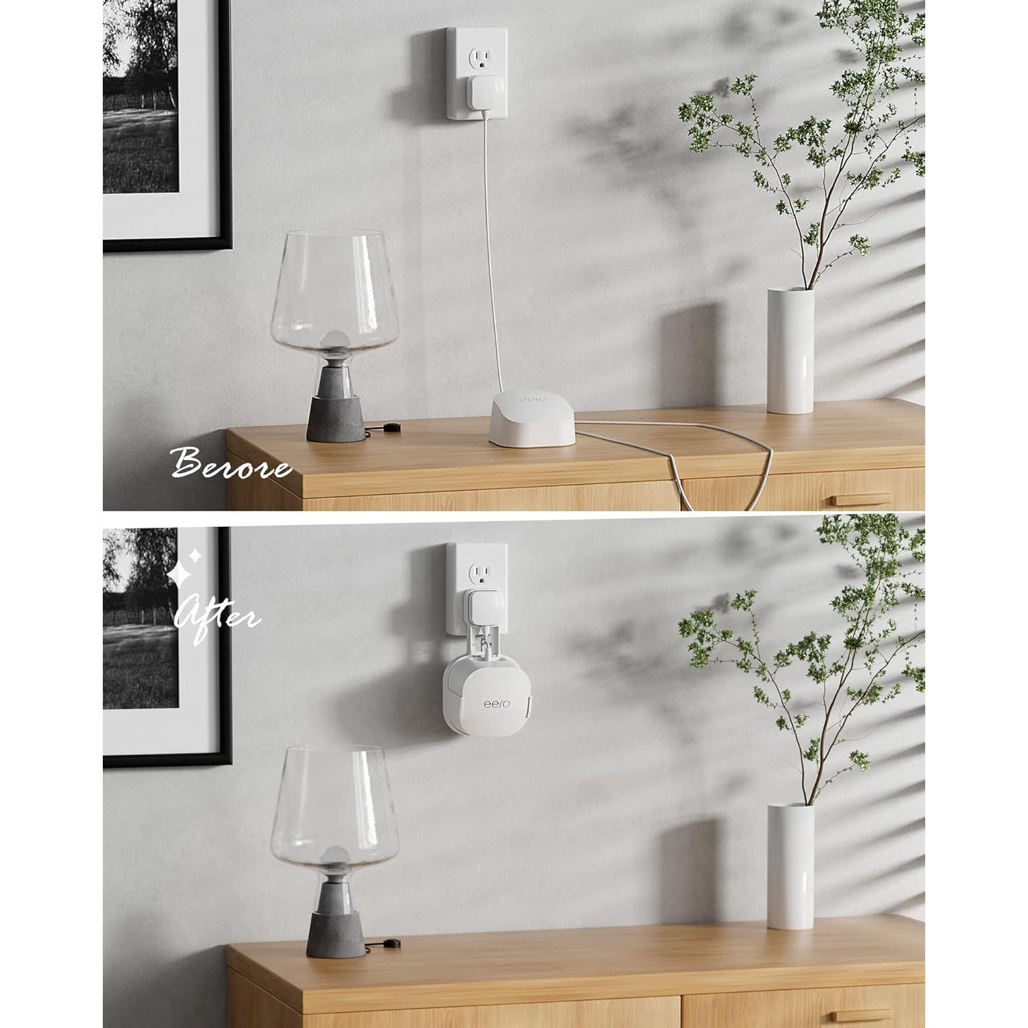 Soporte de Montaje en Pared COOLWUFAN para eero 6 y 6+