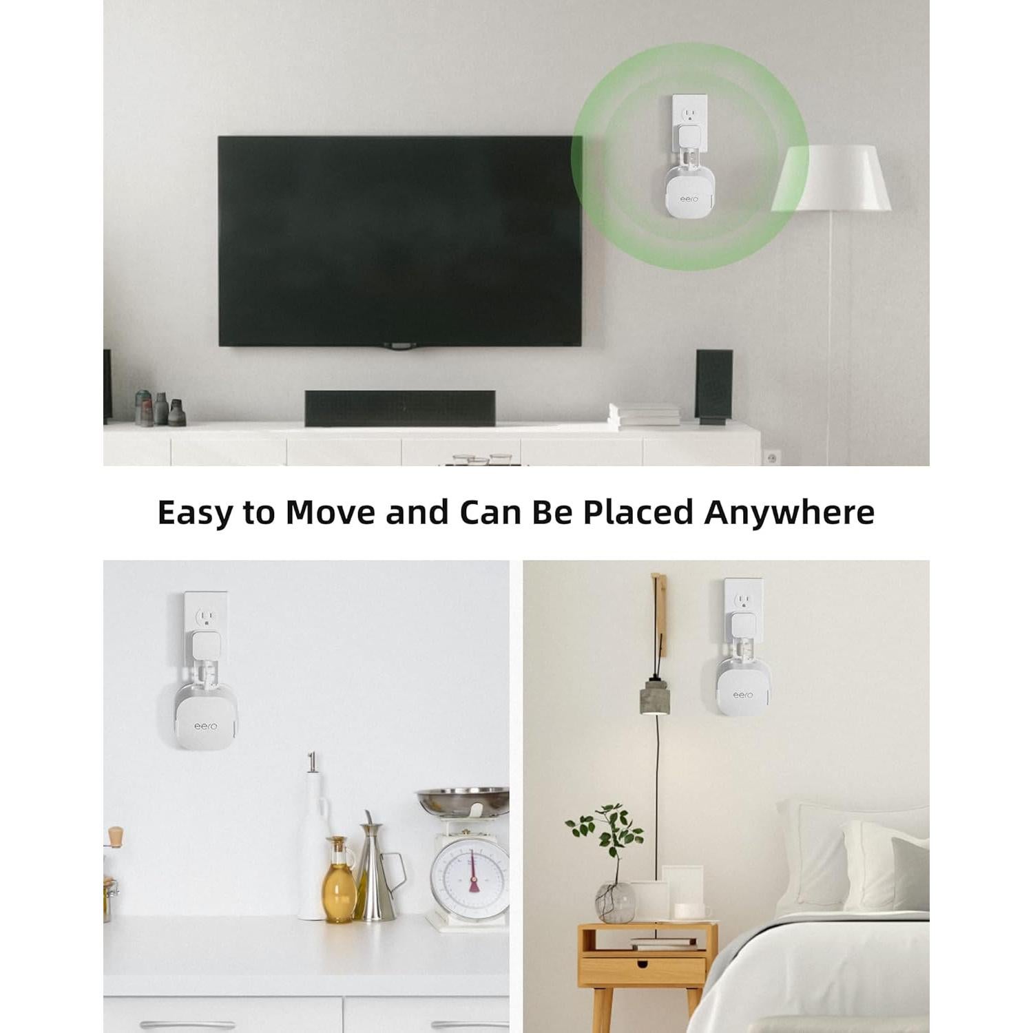 Soporte de Montaje en Pared COOLWUFAN para eero 6 y 6+