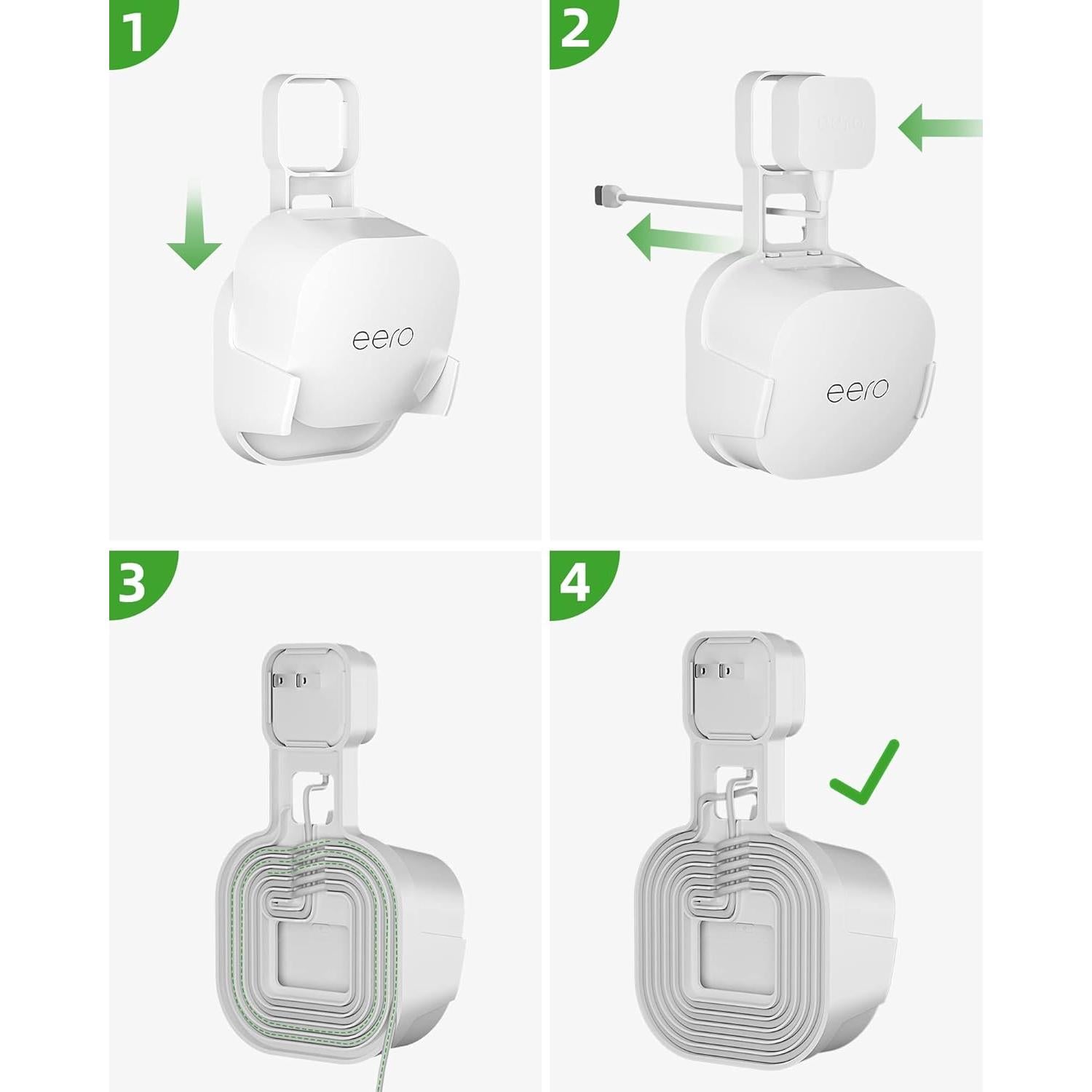 Soporte de Montaje en Pared COOLWUFAN para eero 6 y 6+