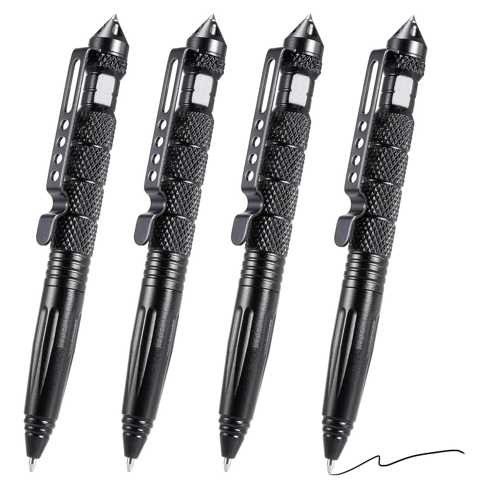 Bolígrafo Táctico Lsqurel Multifuncional 4 Piezas