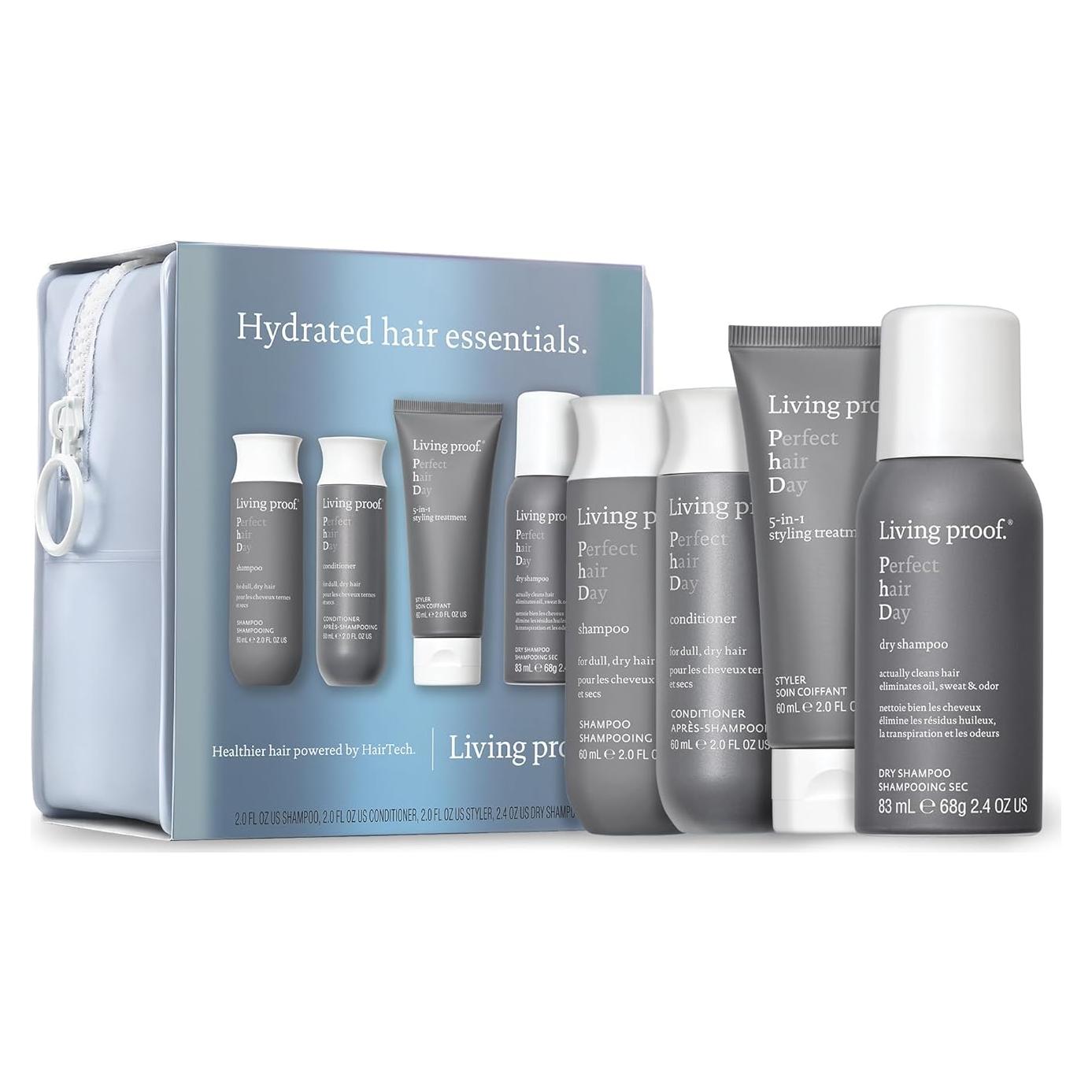 Kit de Cuidado Capilar Living Proof - Champú, Acondicionador y Estilizador