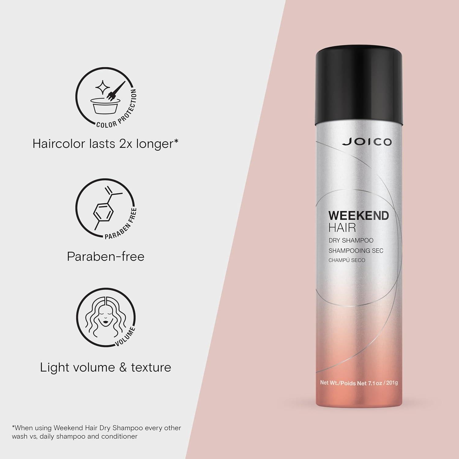 Champú Seco Joico Weekend Hair 200g | Absorbe Aceite y Aumenta Volumen
