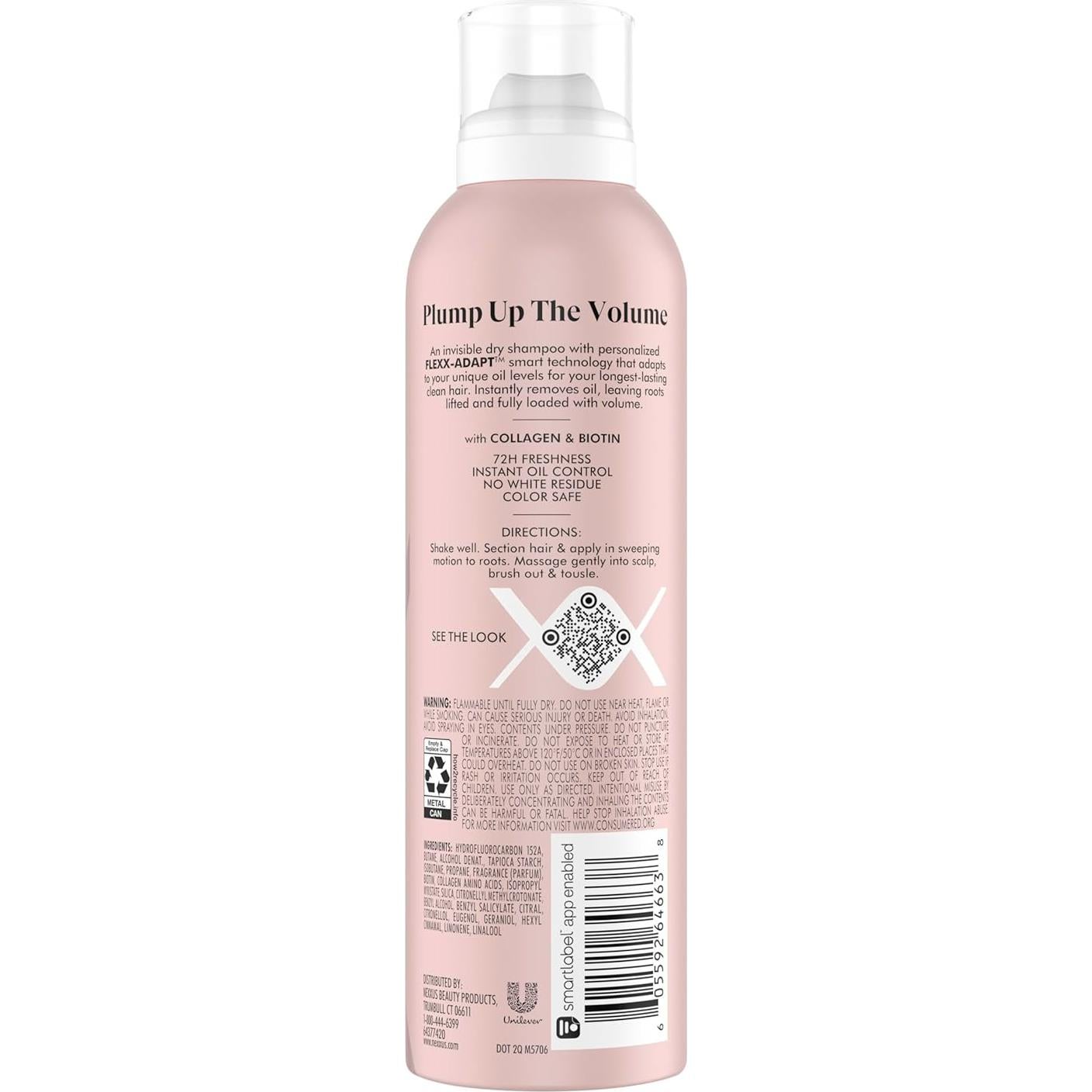 Champú Seco Nexxus Volume Refresh 142 g - Control de Aceite