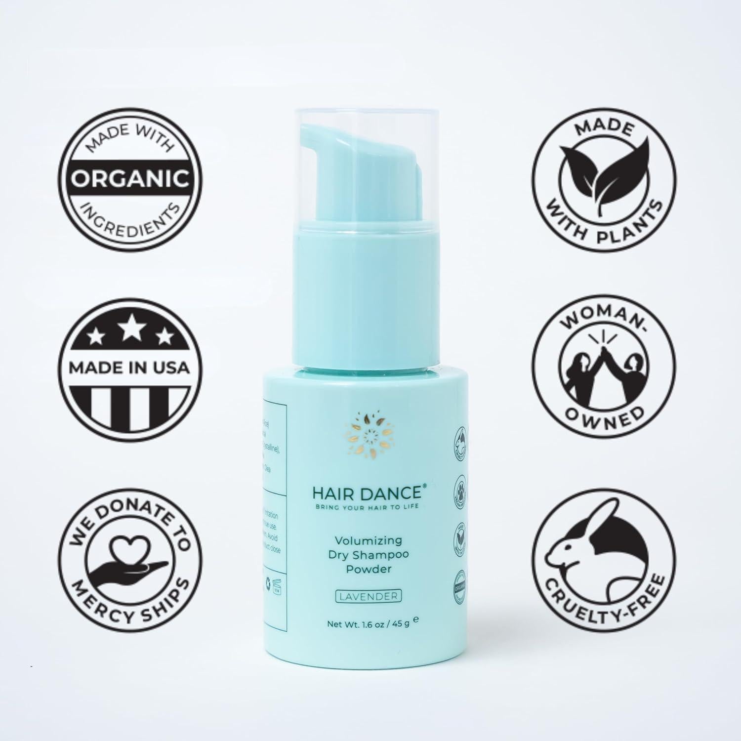 Champú Seco Voluminizador Hair Dance 45.36g Aroma Lavanda