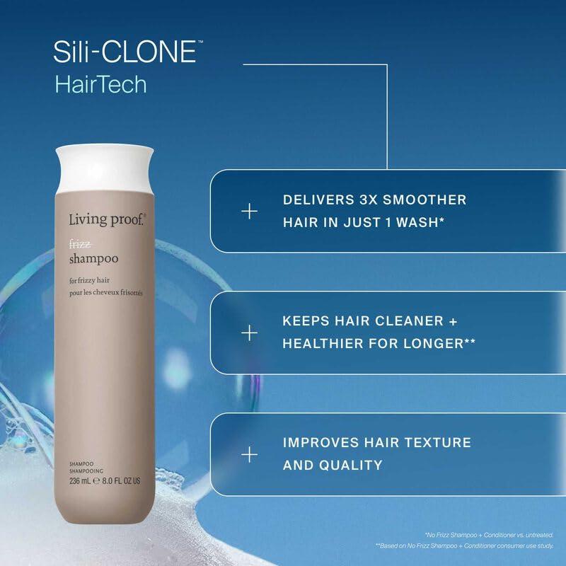 Kit Viaje Cabello Sin Frizz Living Proof - Champú, Acondicionador y Crema