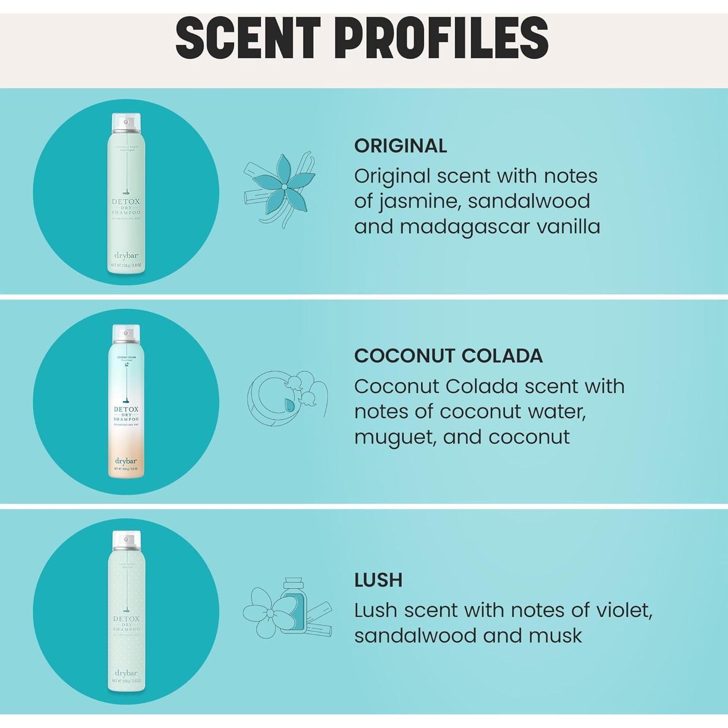 Champú Seco Detox Drybar 39.69g - Absorbe Aceite y Aporta Volumen