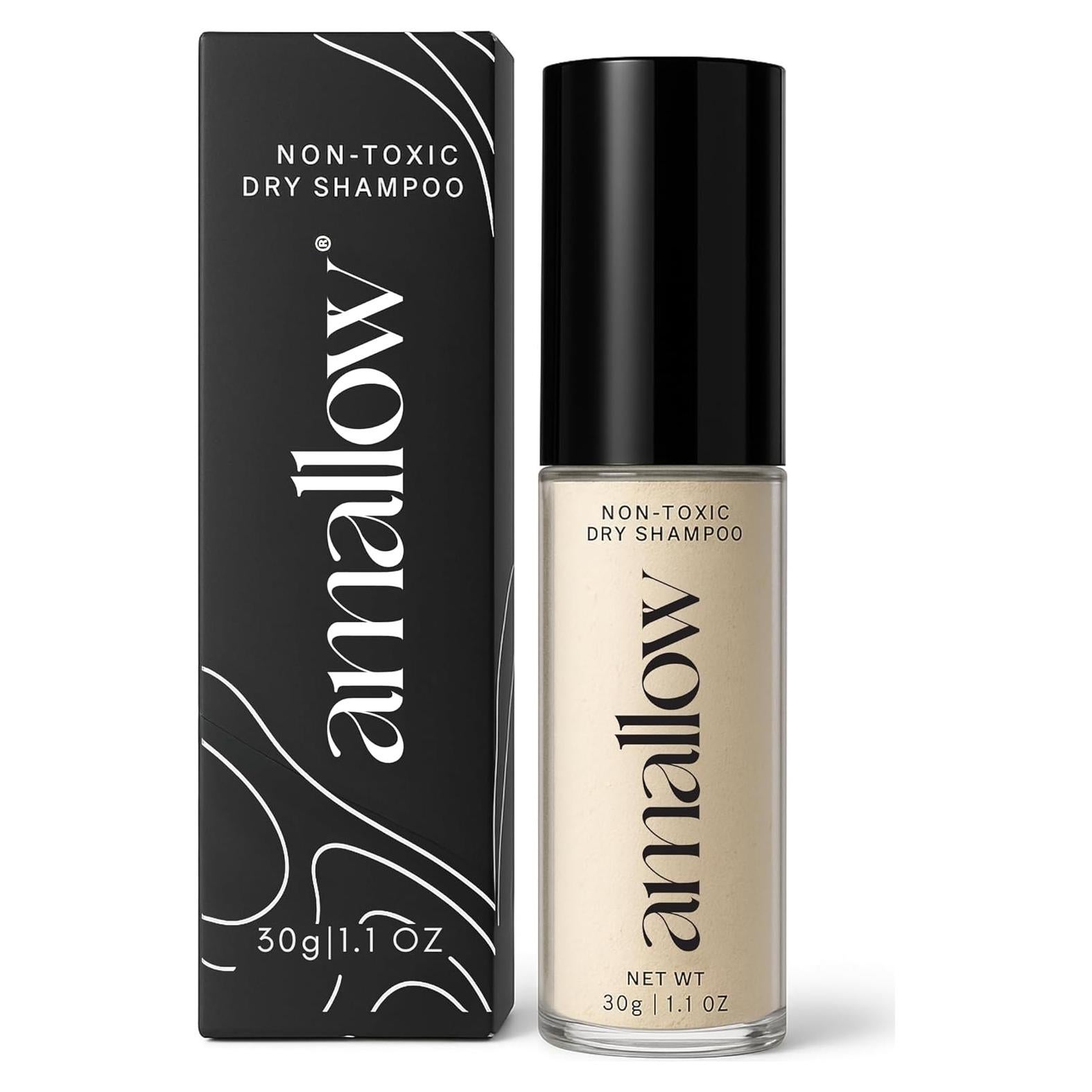 Polvo de Champú Seco Orgánico Amallow - Sin Talco y Aerosol - 90g