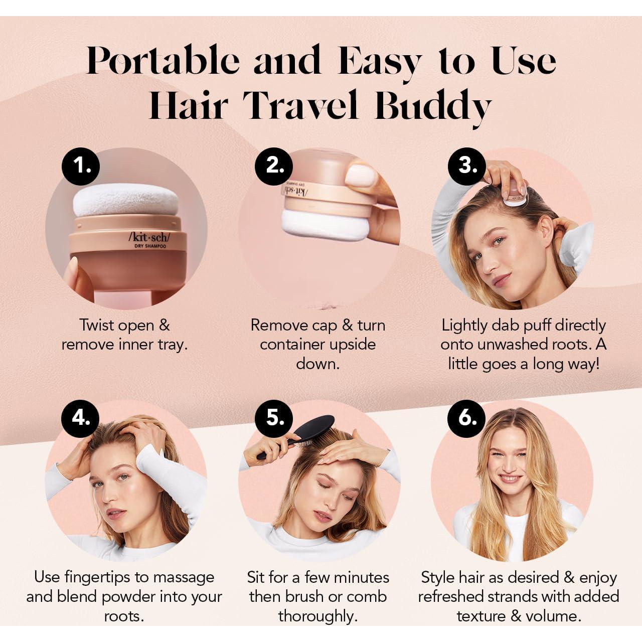 Polvo de Champú Seco Kitsch 8g - Voluminizador Sin Fragancia