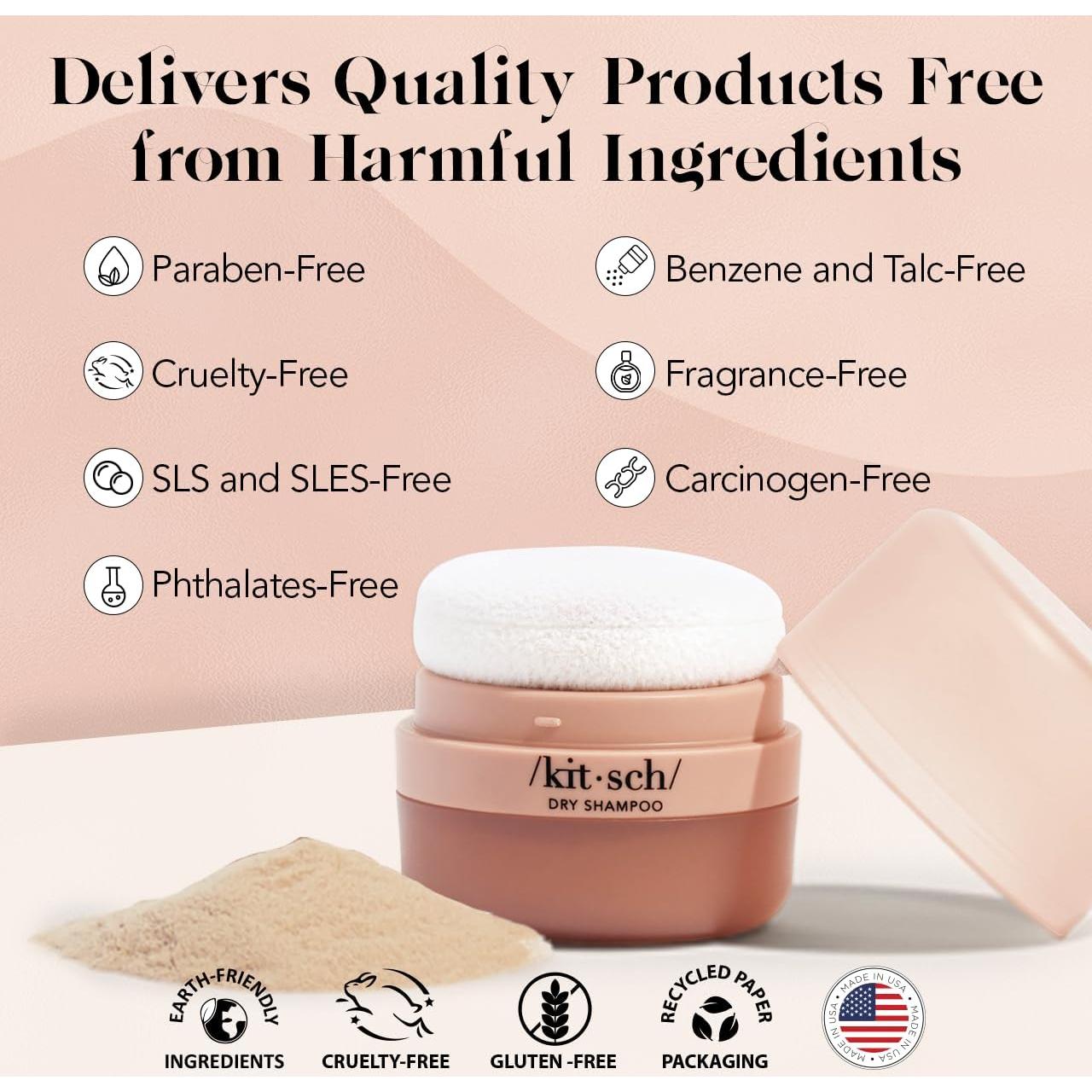 Polvo de Champú Seco Kitsch 8g - Voluminizador Sin Fragancia