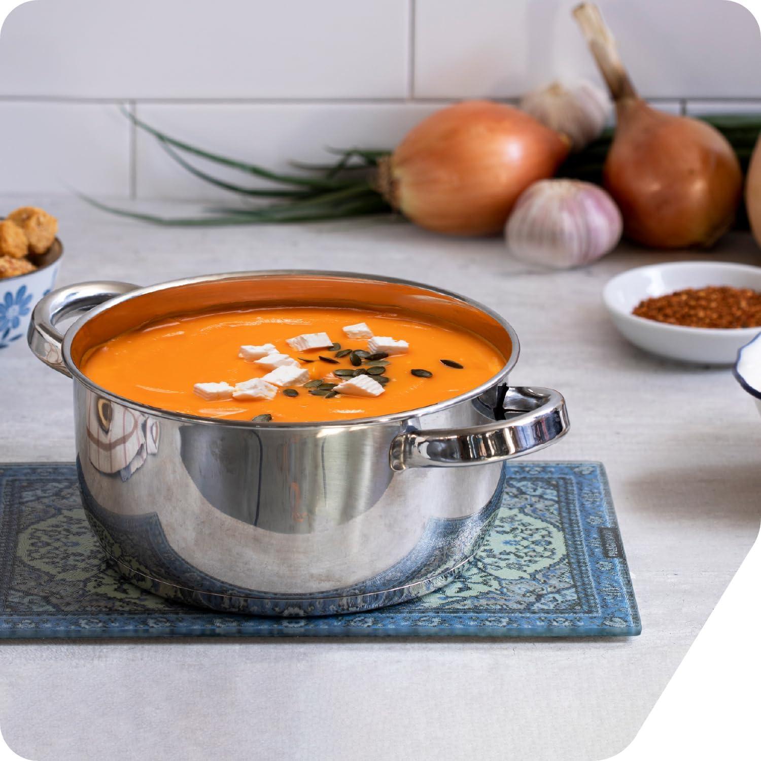 Tablero de Corte de Vidrio Templado Peleg Design 27.9x18.8cm