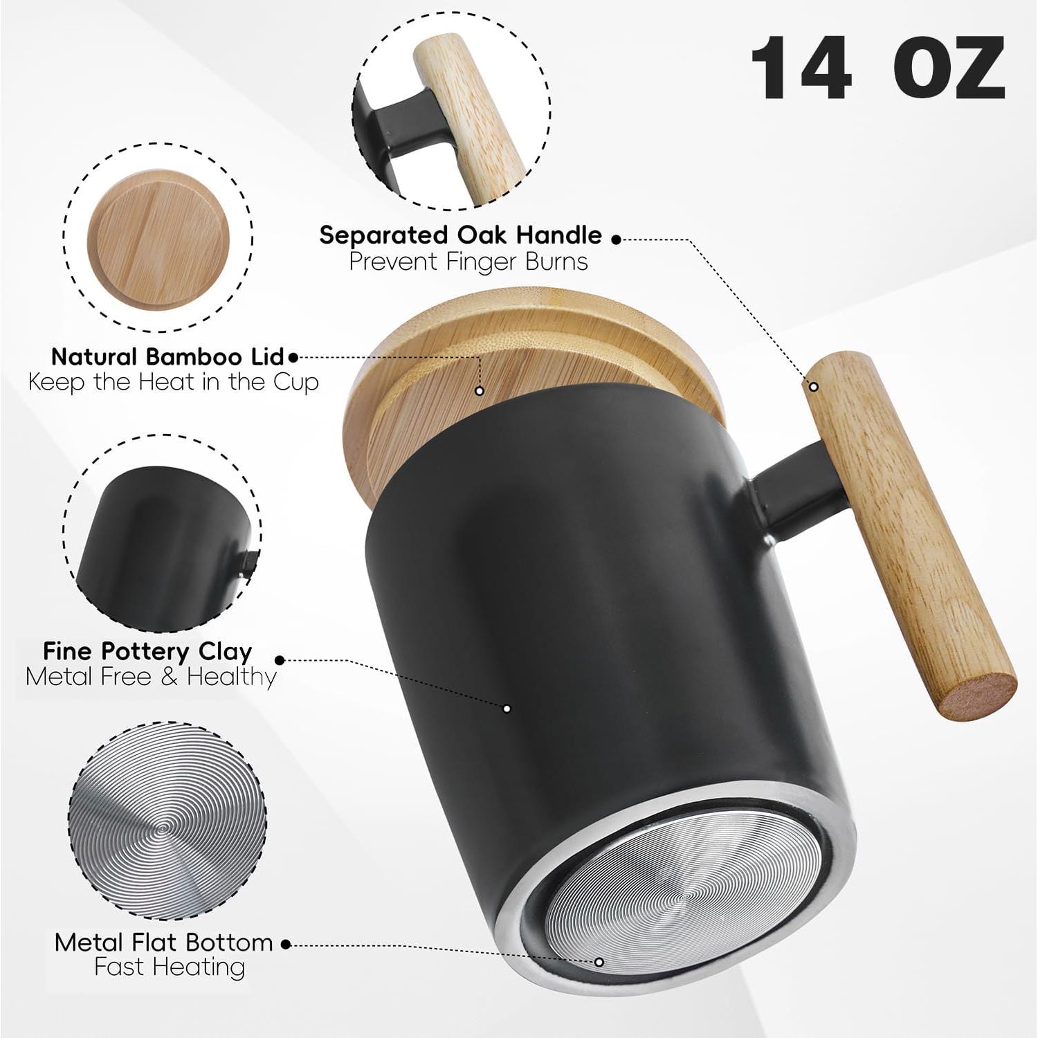 Calentador de Tazas Meyou CW248 con Taza Cerámica 396ml